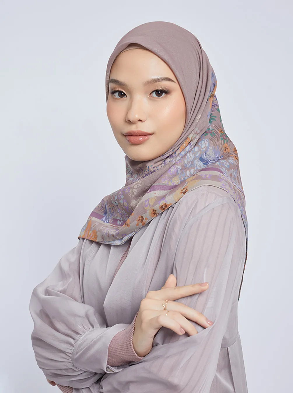 PRIMAVERA SIGNATURE SCARF WALNUT
