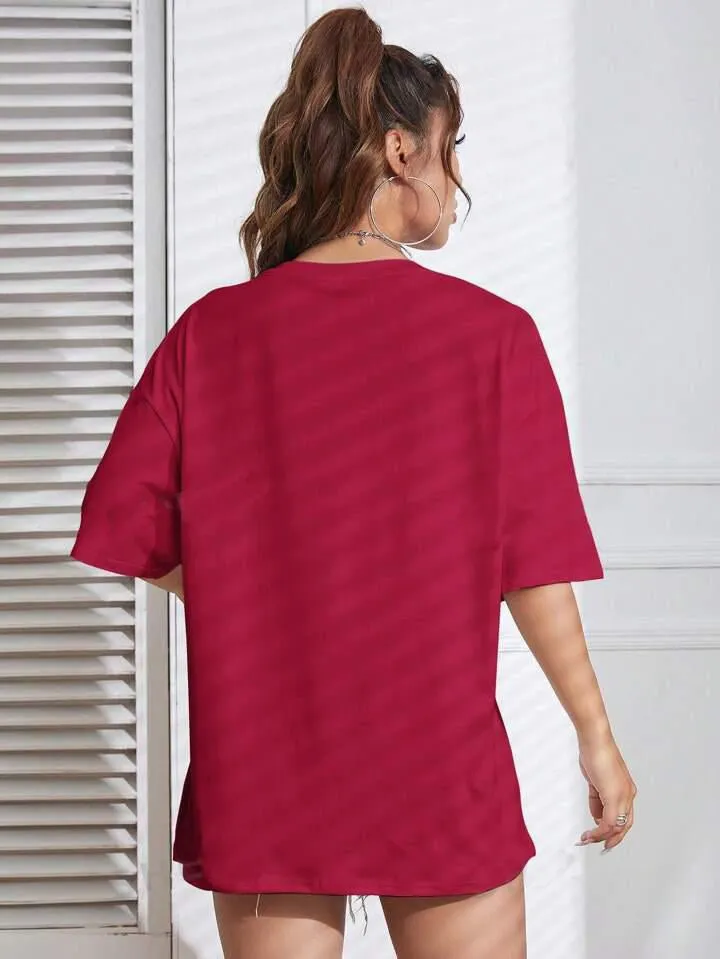 Psychedelic: EXPERIMENTAL BEHAVIOR Graphic Printed Womens Drop Shoulder T-shirt Legacy Boutiques Dhaka