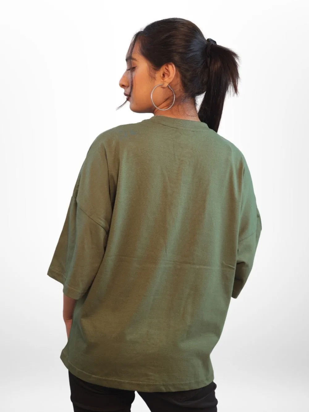 Psychedelic: EXPERIMENTAL BEHAVIOR Graphic Printed Womens Drop Shoulder T-shirt Legacy Boutiques Dhaka
