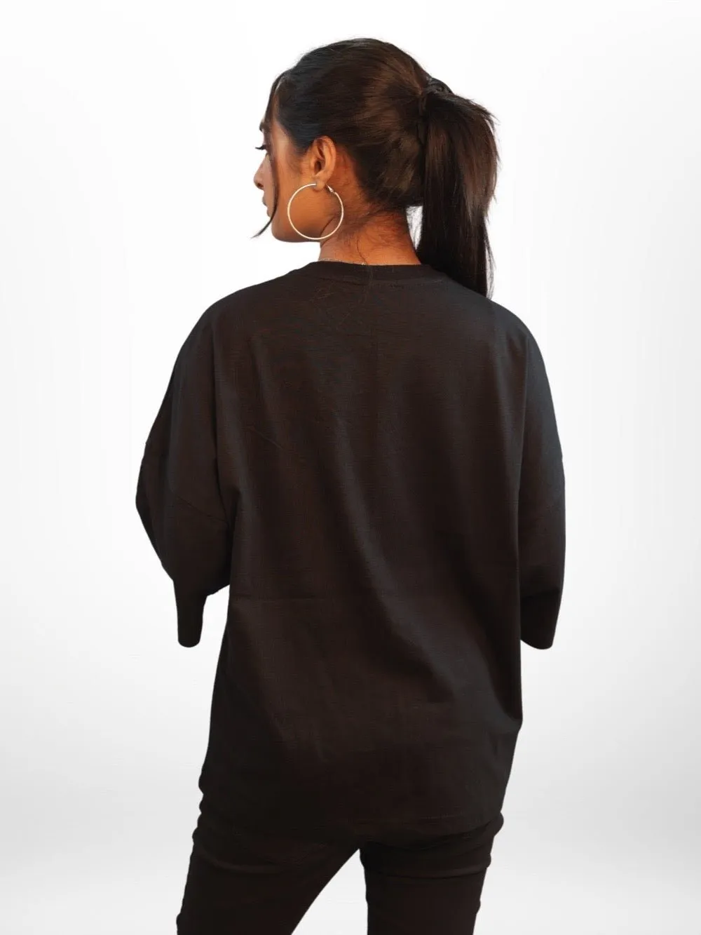Psychedelic: EXPERIMENTAL BEHAVIOR Graphic Printed Womens Drop Shoulder T-shirt Legacy Boutiques Dhaka