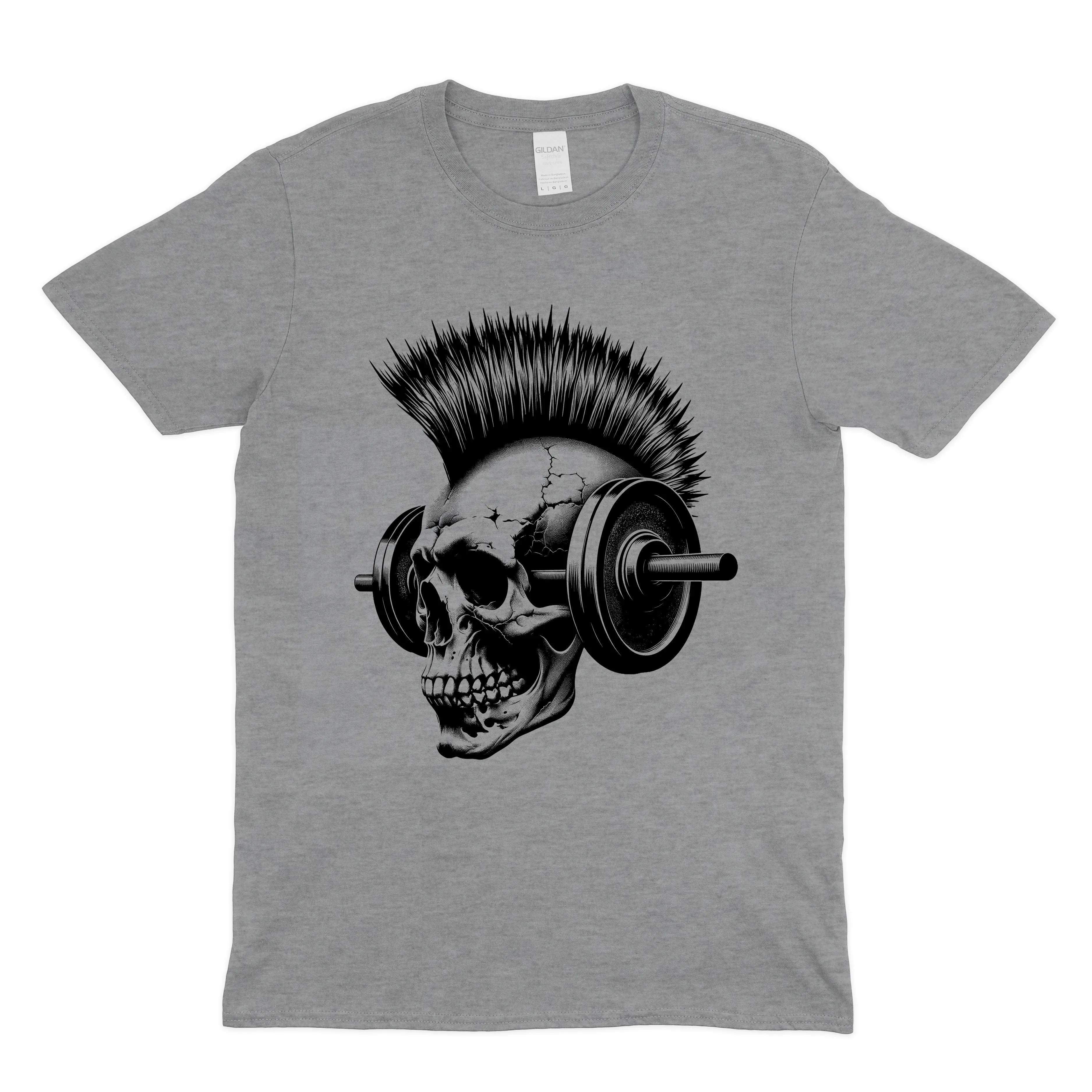 Punk Rock Skeleton Unisex Crewneck T-Shirt
