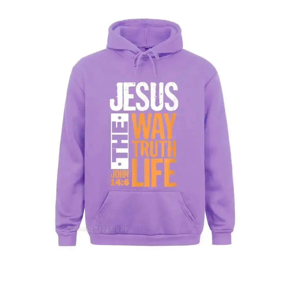 "Jesus The Way, The Truth, The Life" Bible Verse Hoodie – Christian Faith-Based Apparel