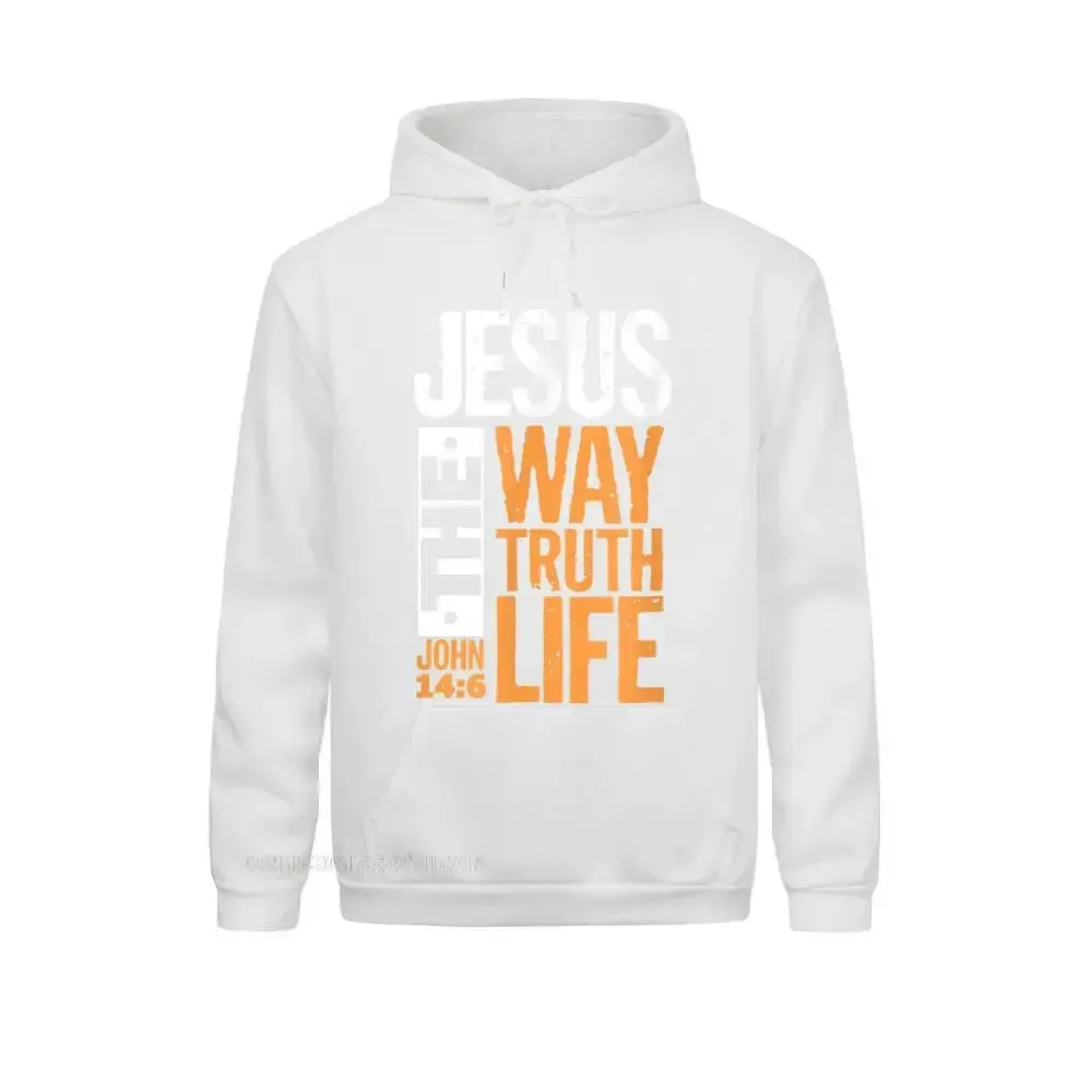 "Jesus The Way, The Truth, The Life" Bible Verse Hoodie – Christian Faith-Based Apparel
