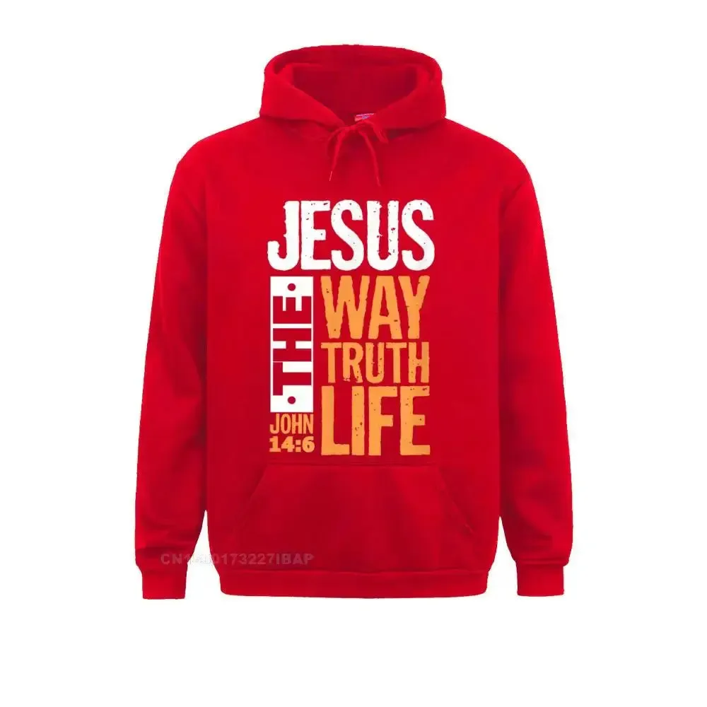 "Jesus The Way, The Truth, The Life" Bible Verse Hoodie – Christian Faith-Based Apparel