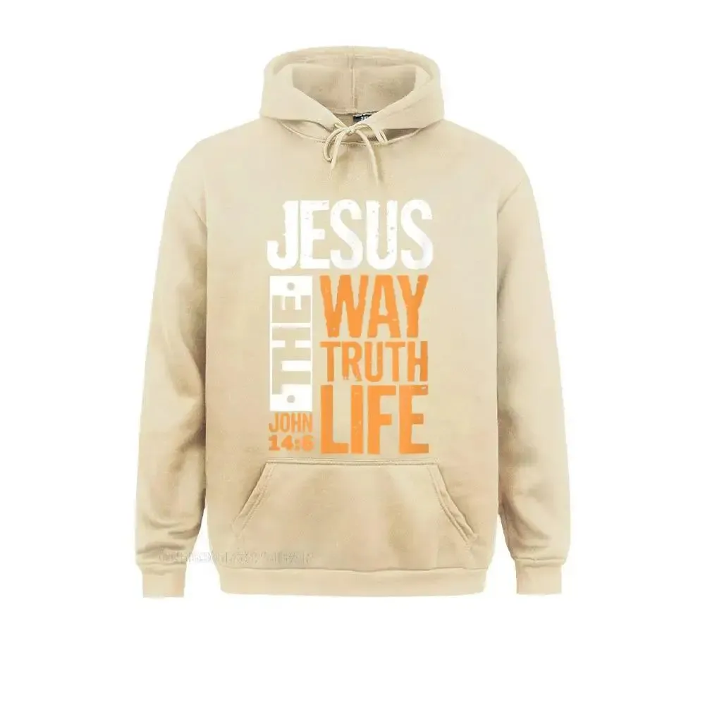 "Jesus The Way, The Truth, The Life" Bible Verse Hoodie – Christian Faith-Based Apparel