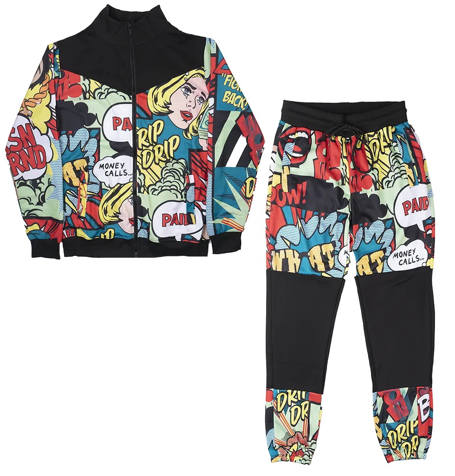REASON TRACK JACKET & PANTS SET MULTI - TSB-19-SET