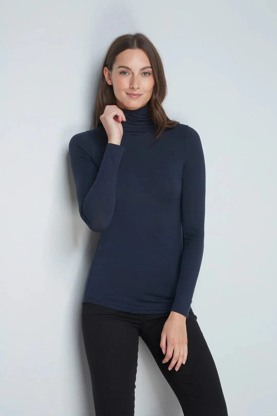 Roll Neck Micro TENCEL™ Modal Top | Multiple Colours