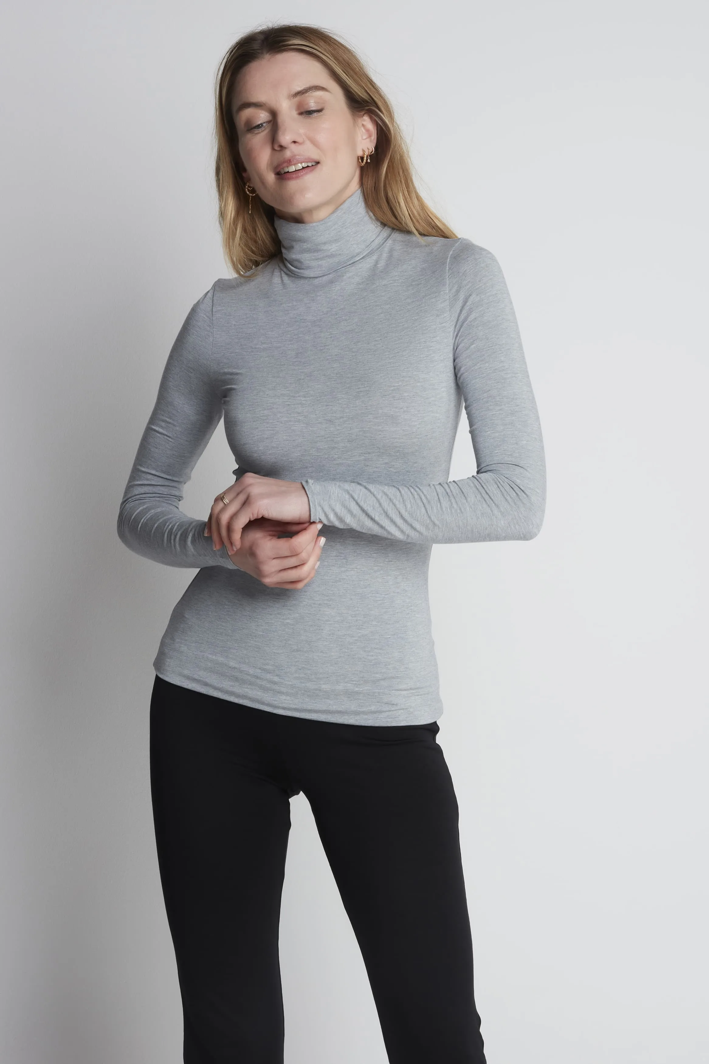 Roll Neck Micro TENCEL™ Modal Top | Multiple Colours