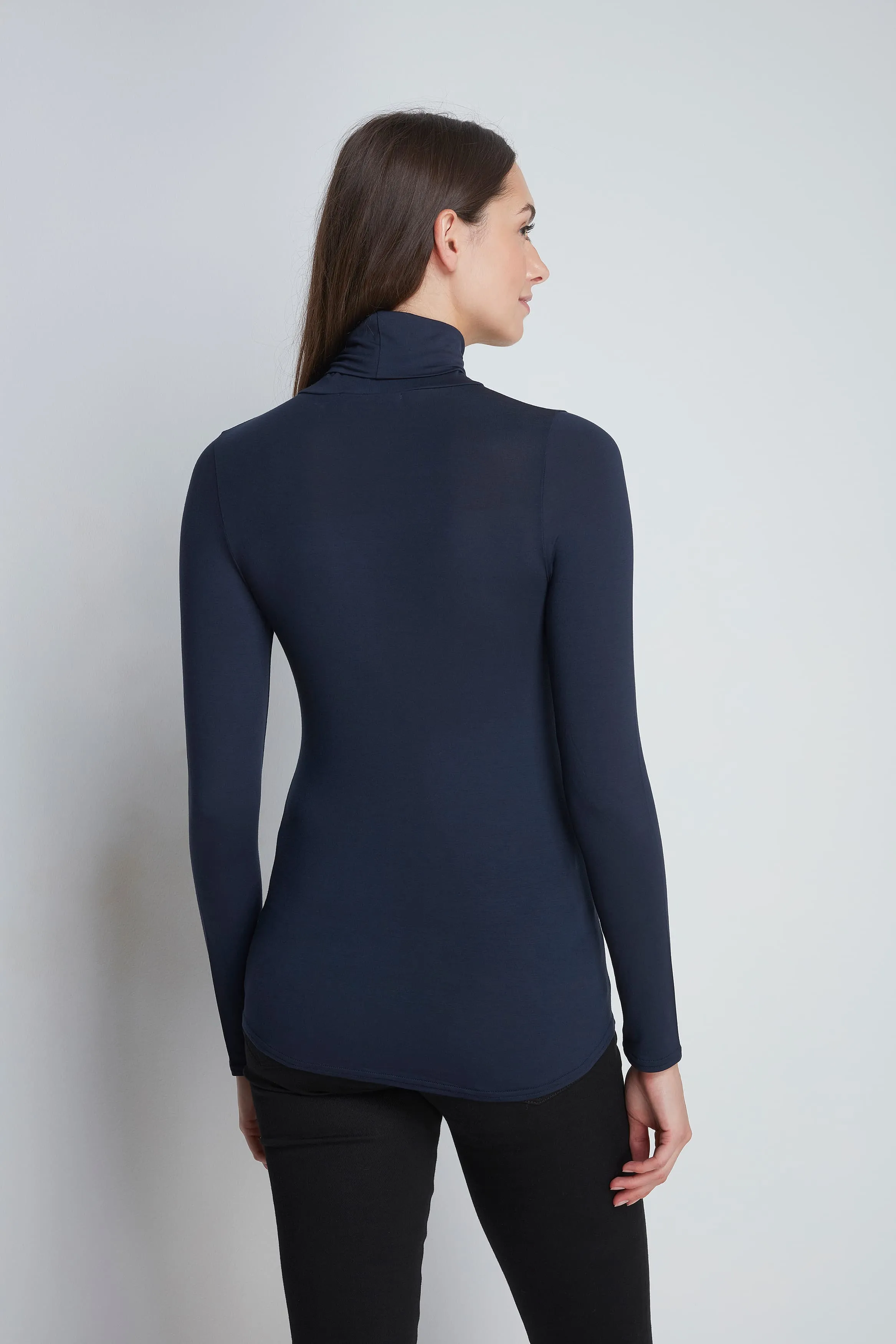 Roll Neck Micro TENCEL™ Modal Top | Multiple Colours