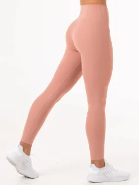 Ryderwear NKD High Waisted Leggings - Dusty Pink