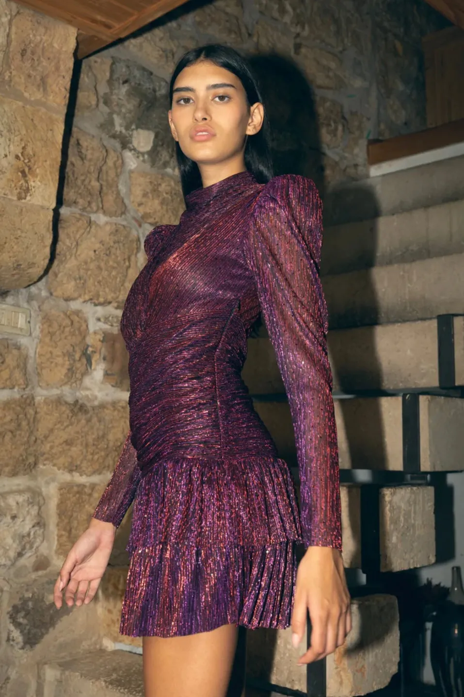 Sabina Musayev - Angela Dress - Multi Red