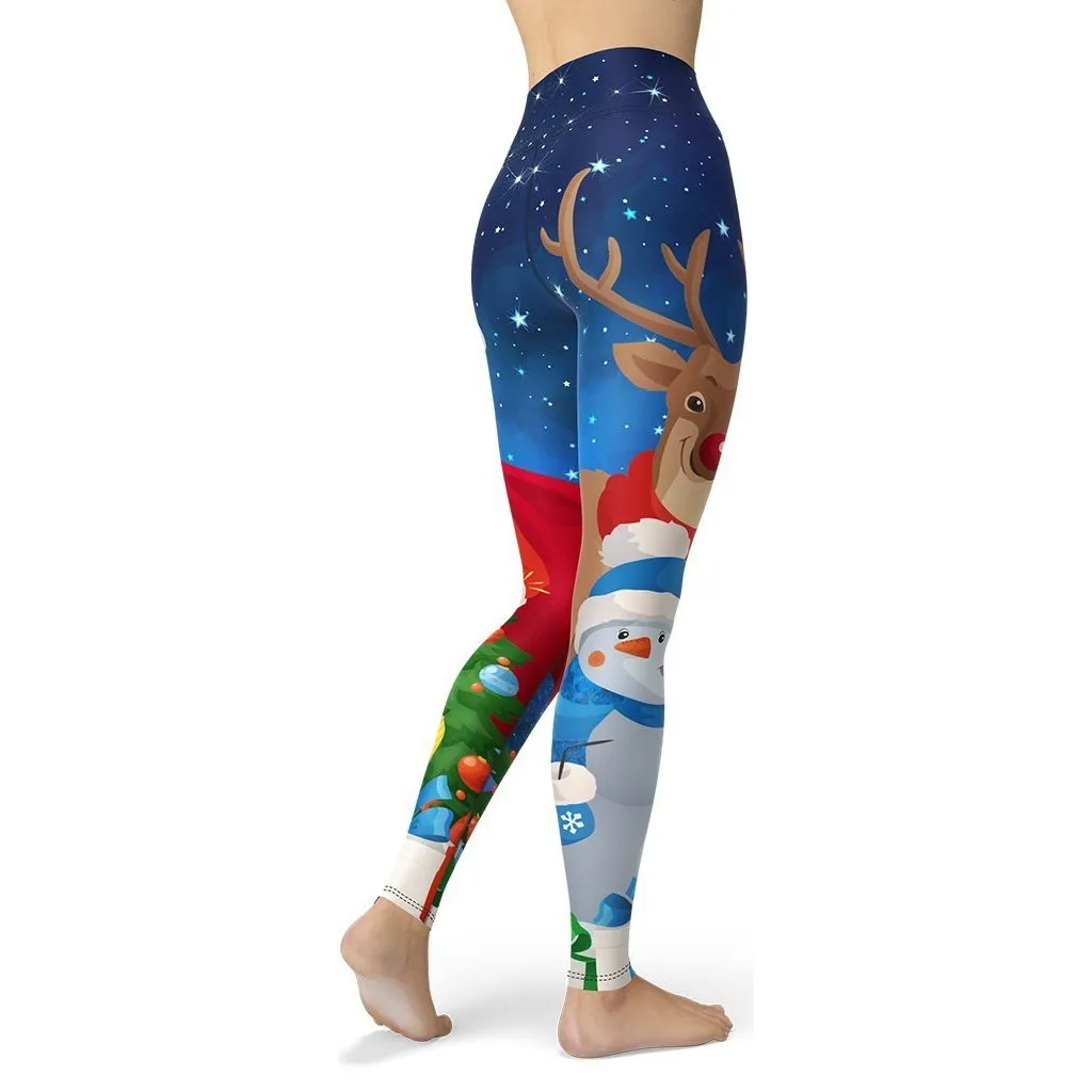 Santa Yoga Leggings