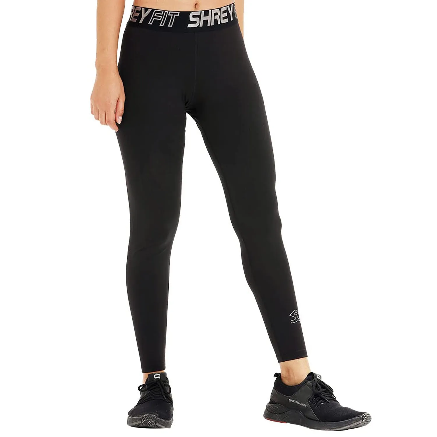 Shrey Snug Leggings, Black