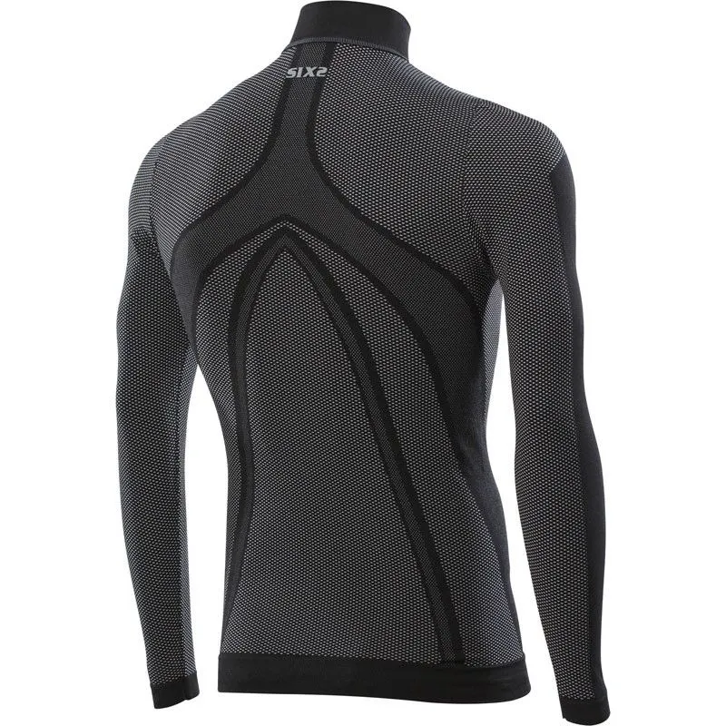 SIX2 Long-Sleeve Turtleneck Zip-Up Jersey