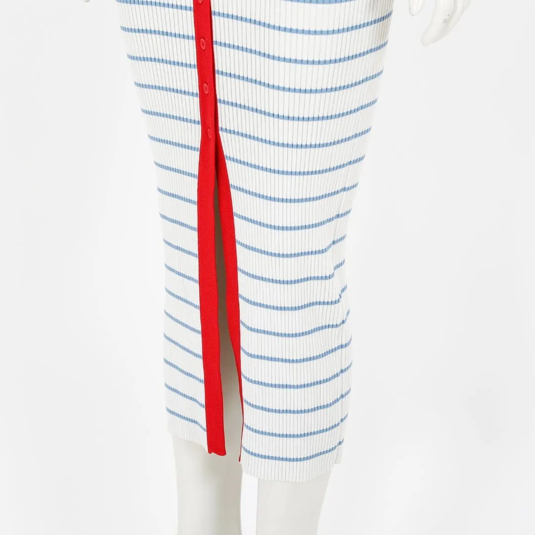 Staud 'Shoko' Striped Button Sweater/Dress Size M