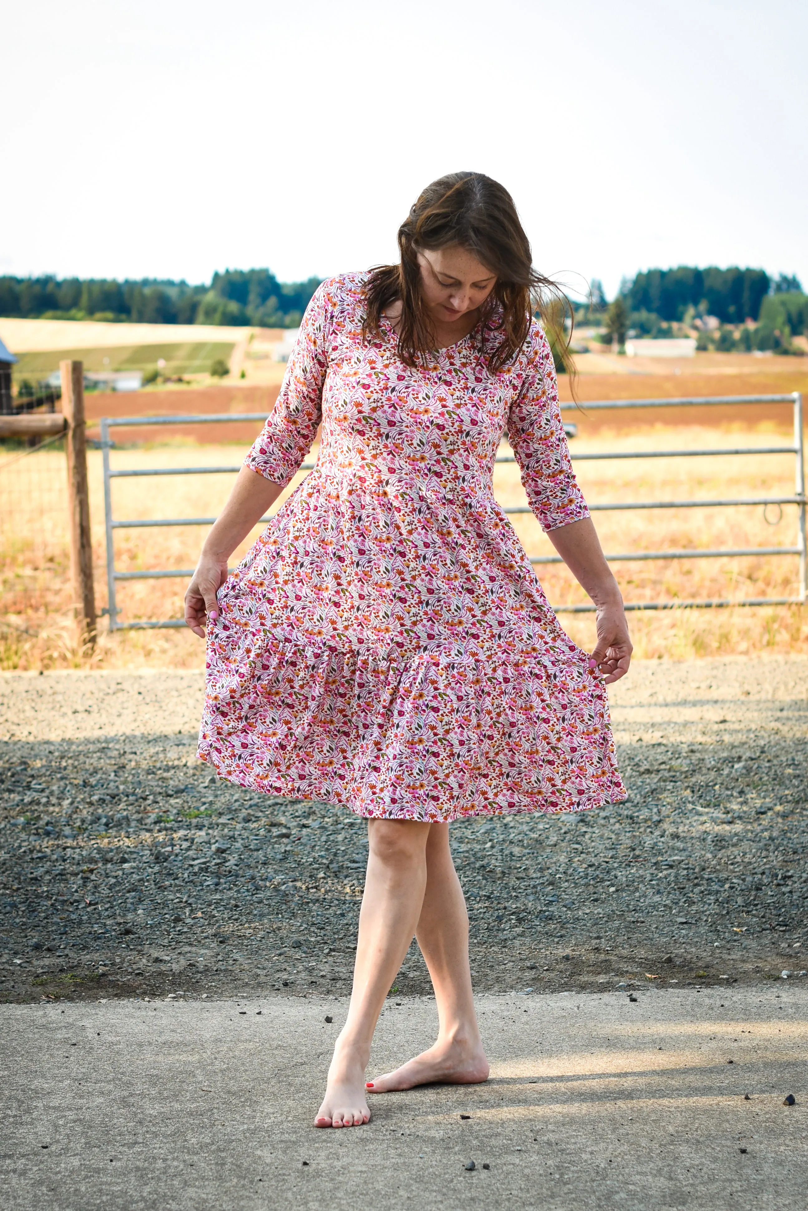 Staycation Tiered Peplum & Dress Pattern
