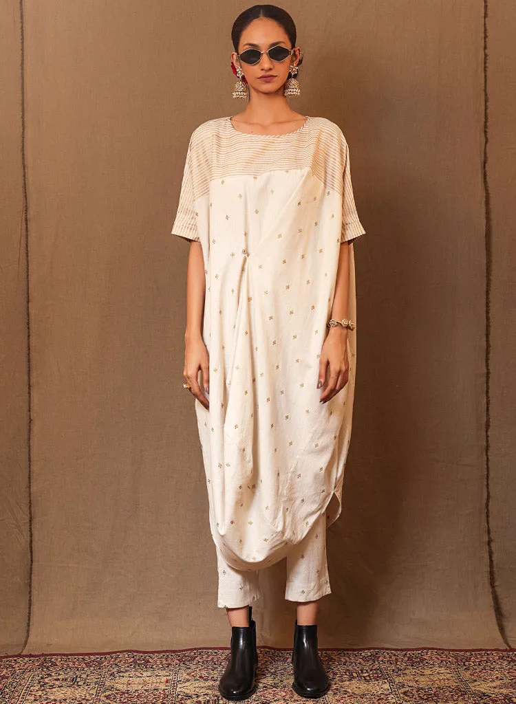 STR Button Cowl Tunic