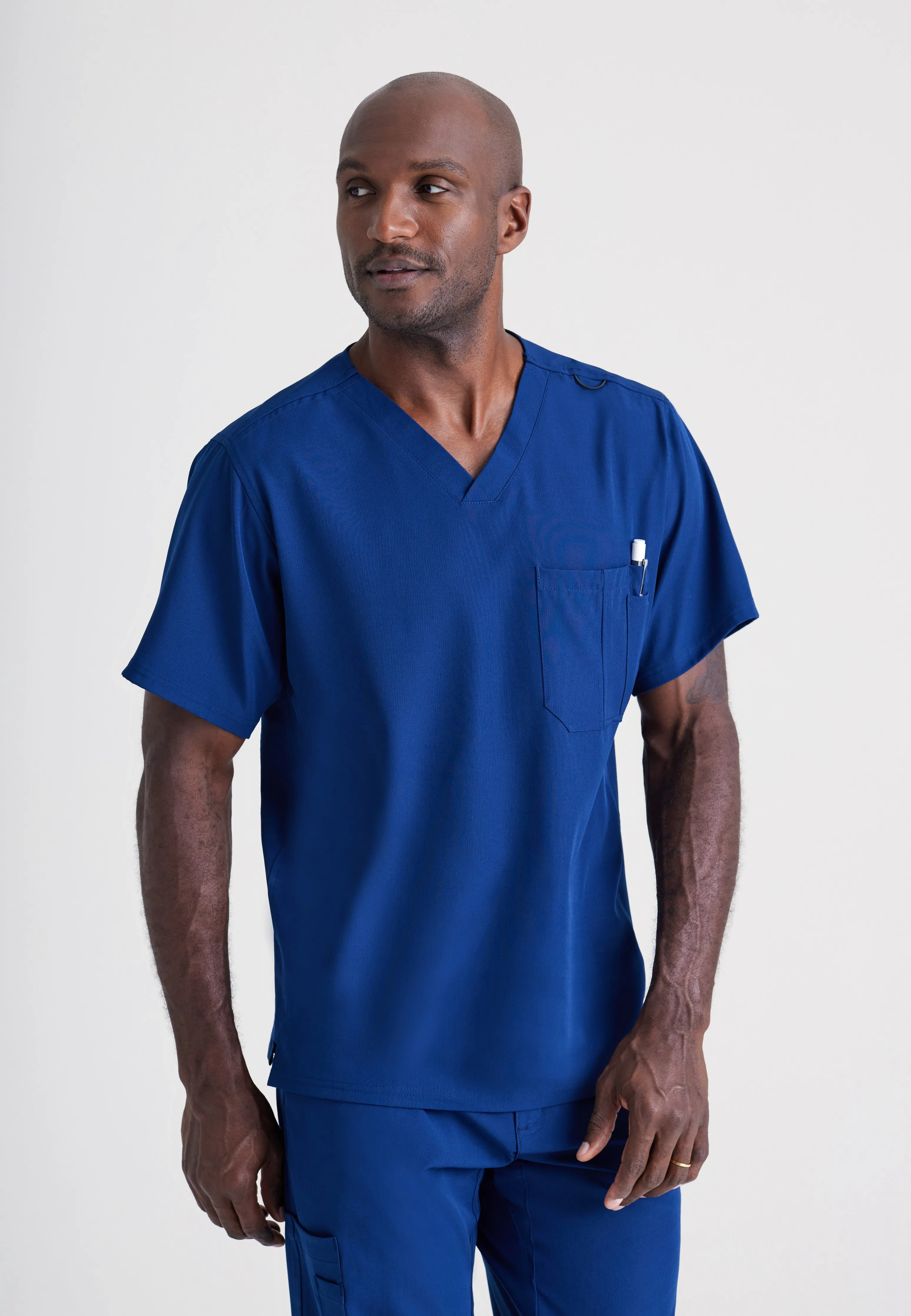 Structure 1-Pocket V-Neck Scrub Top