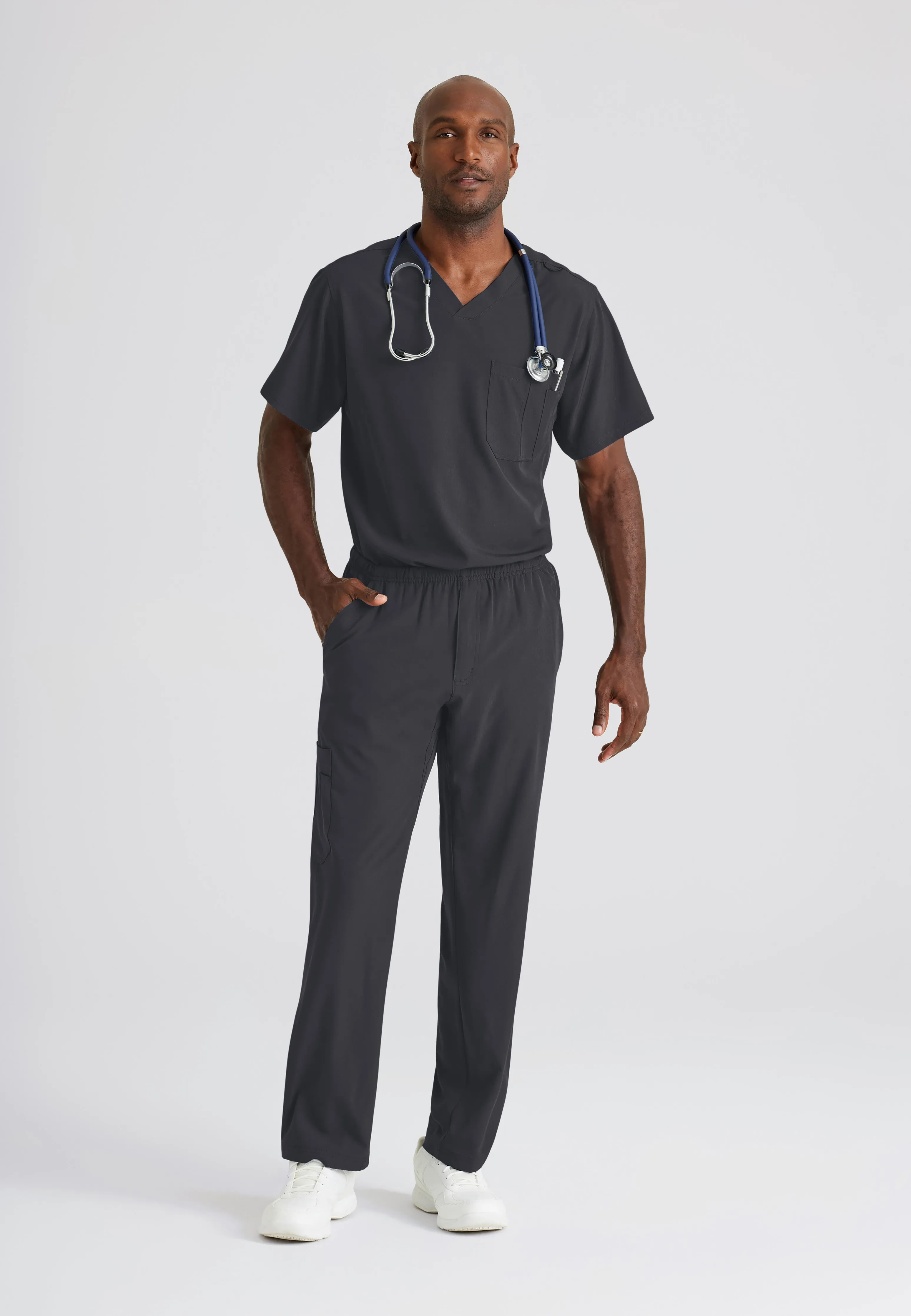 Structure 1-Pocket V-Neck Scrub Top