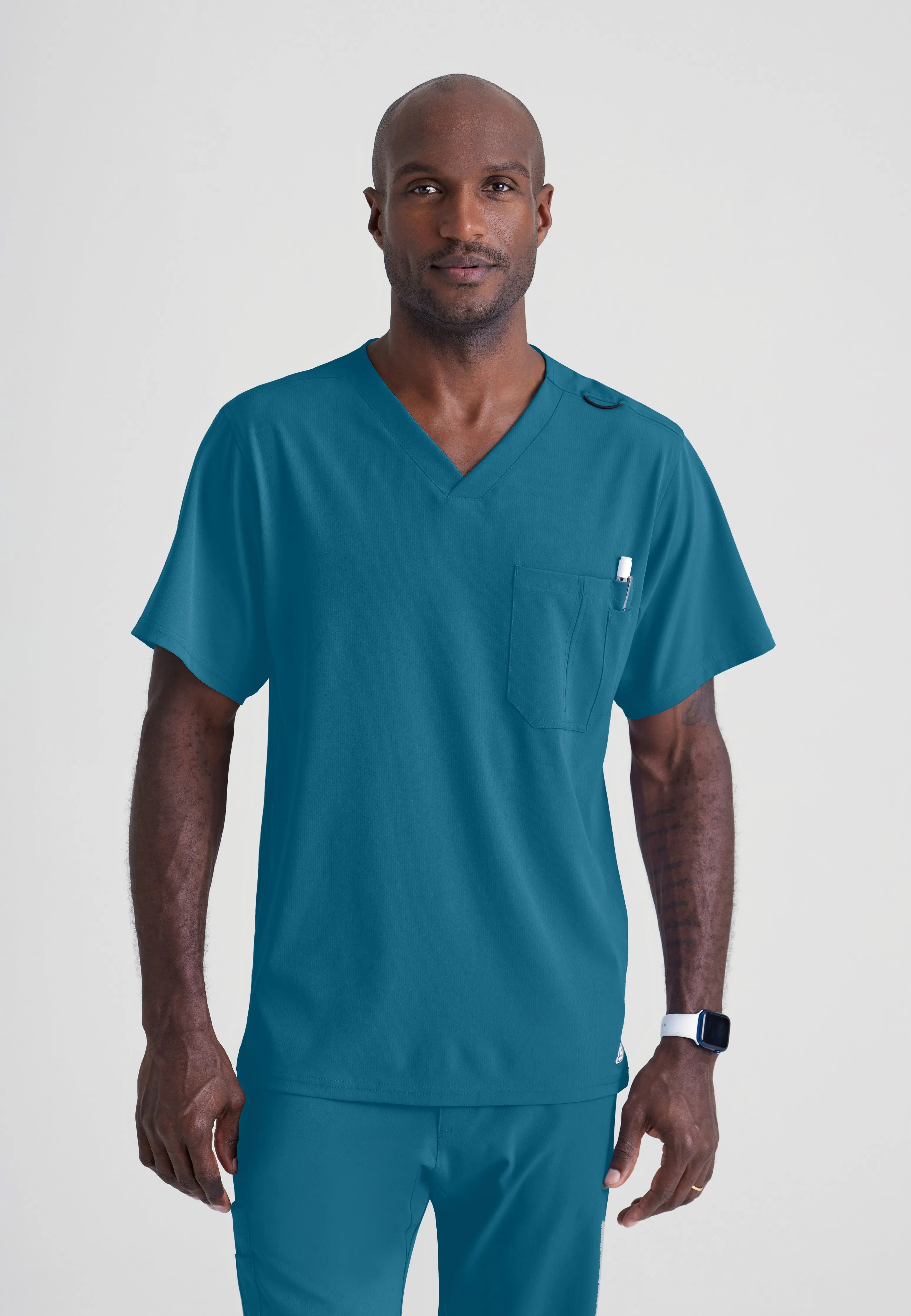 Structure 1-Pocket V-Neck Scrub Top