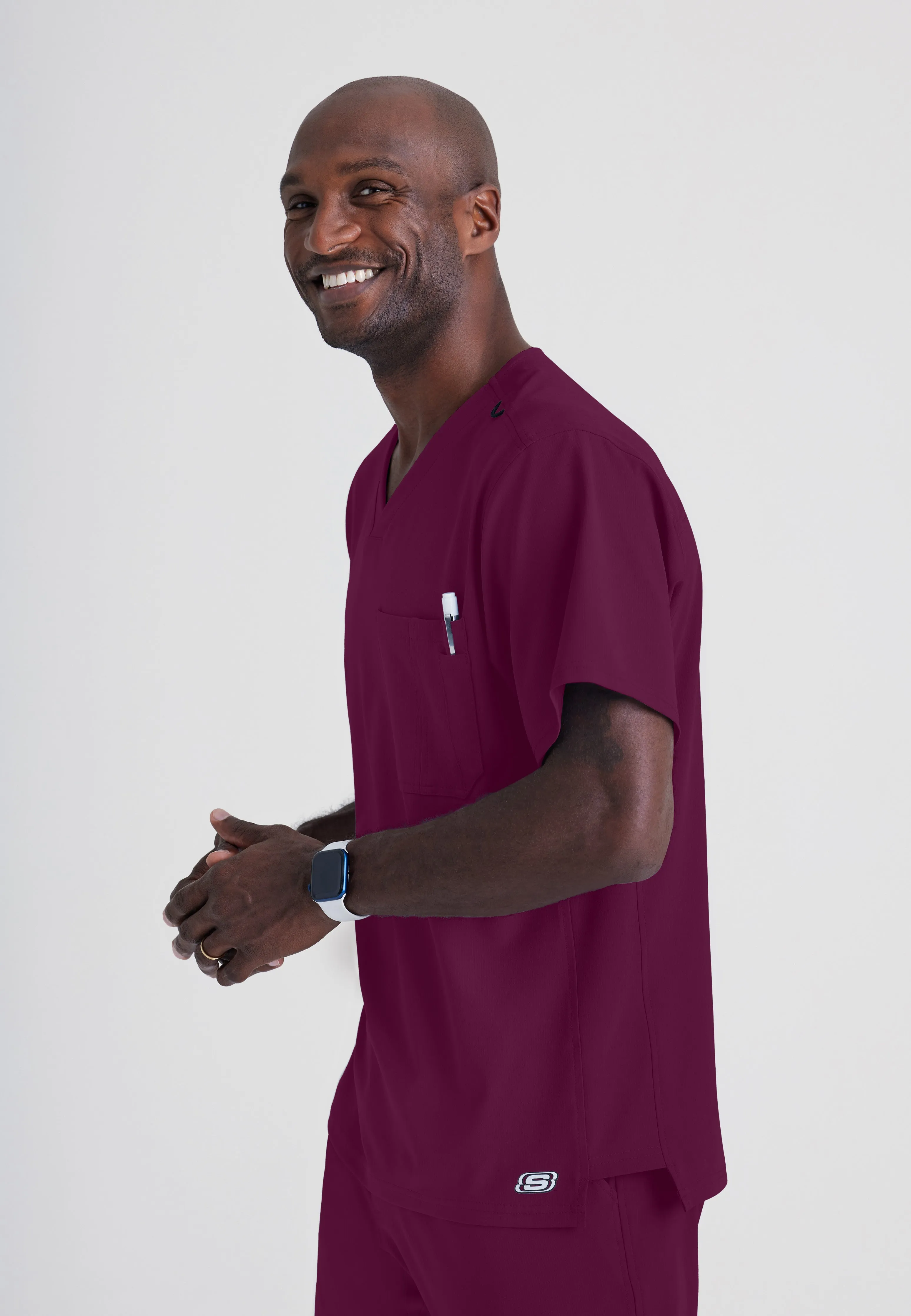 Structure 1-Pocket V-Neck Scrub Top