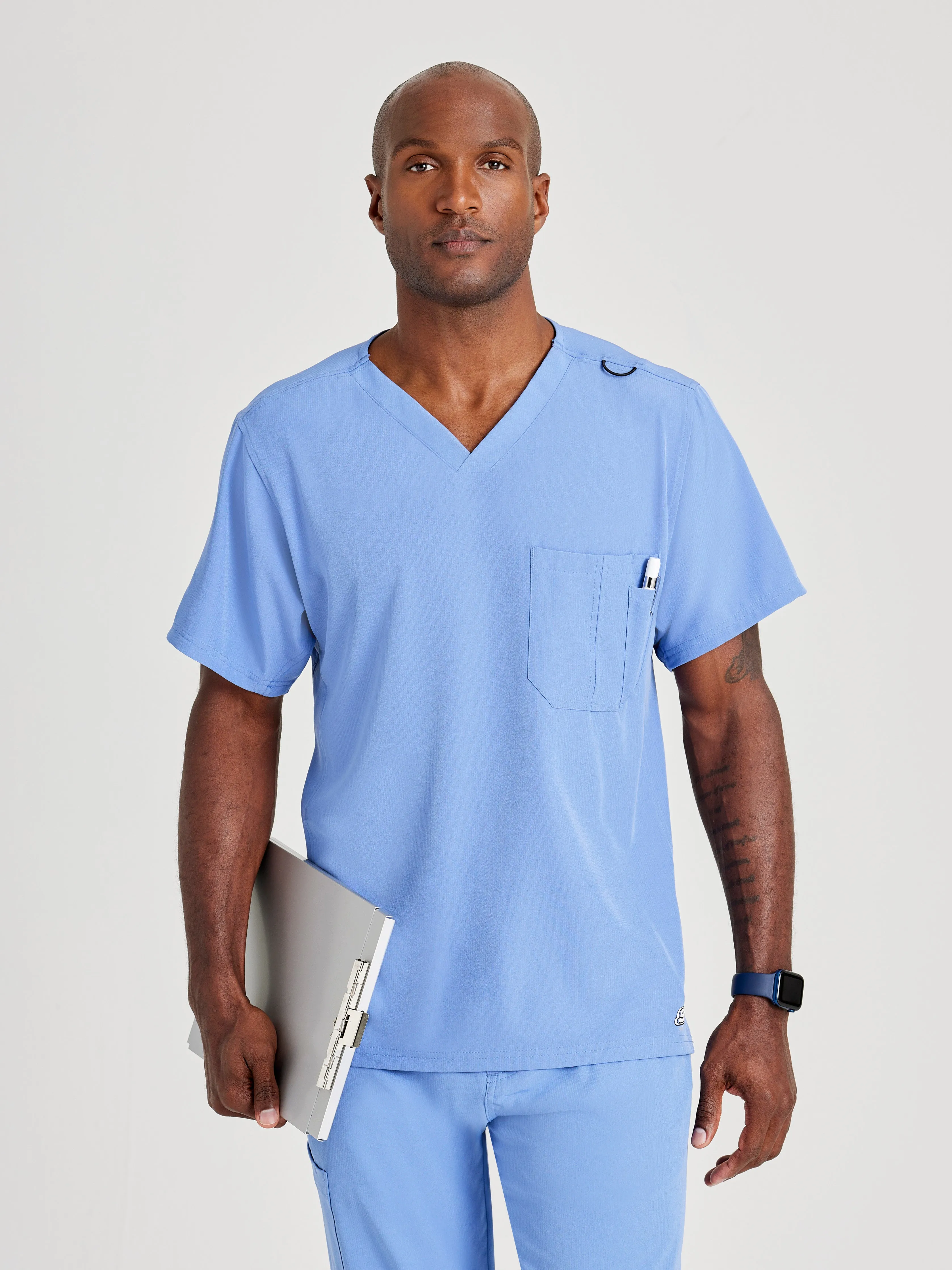 Structure 1-Pocket V-Neck Scrub Top