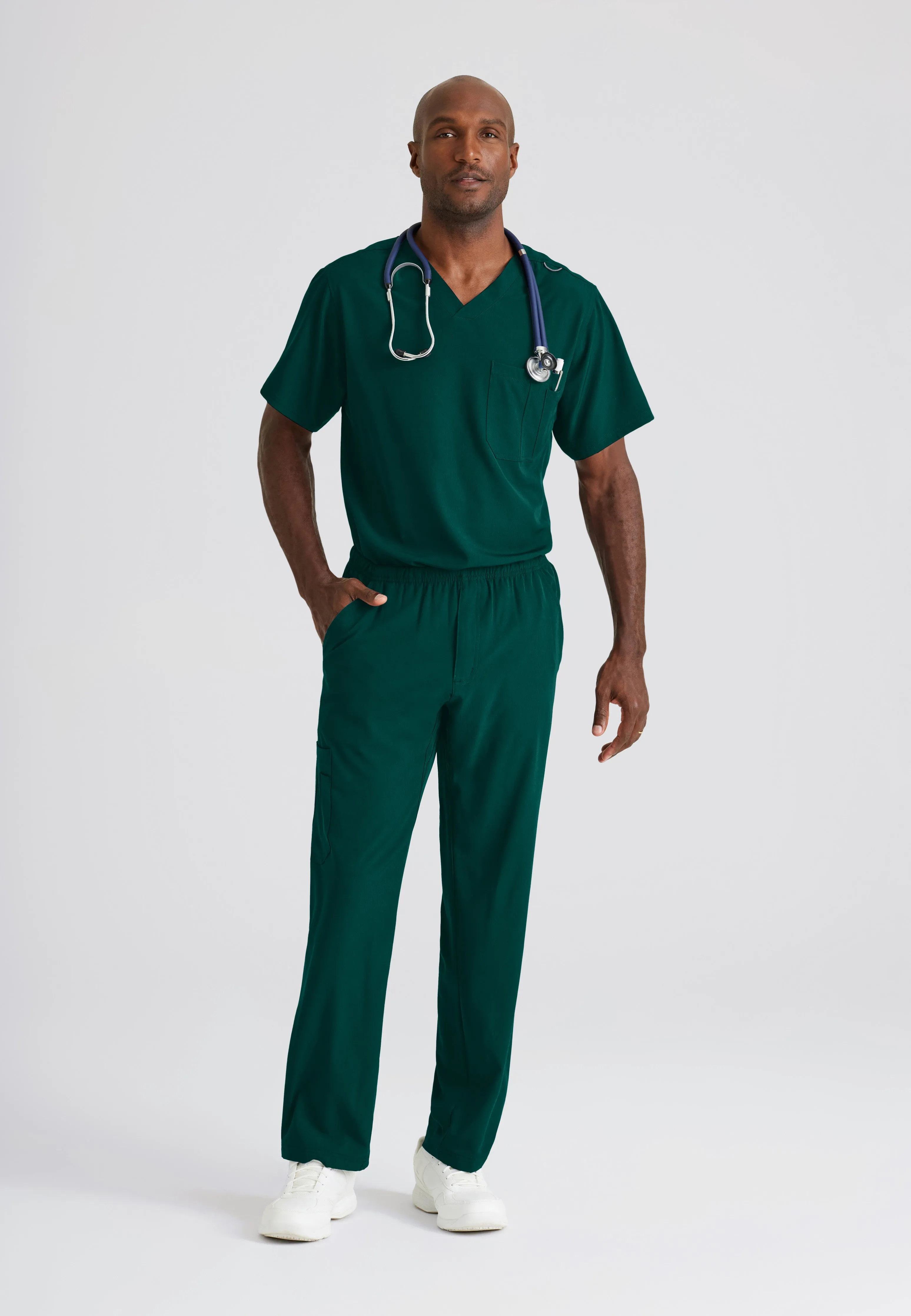 Structure 1-Pocket V-Neck Scrub Top