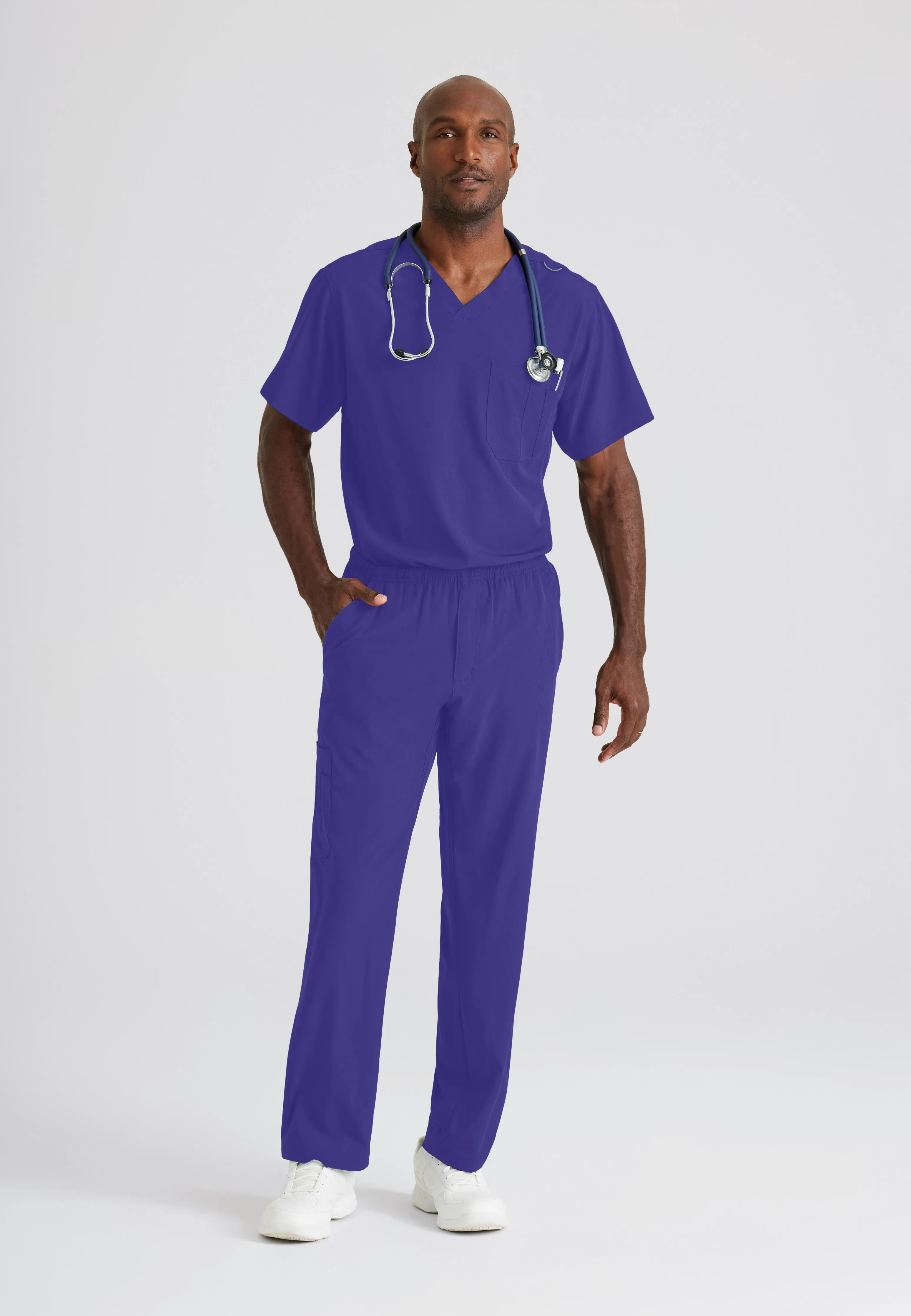 Structure 1-Pocket V-Neck Scrub Top