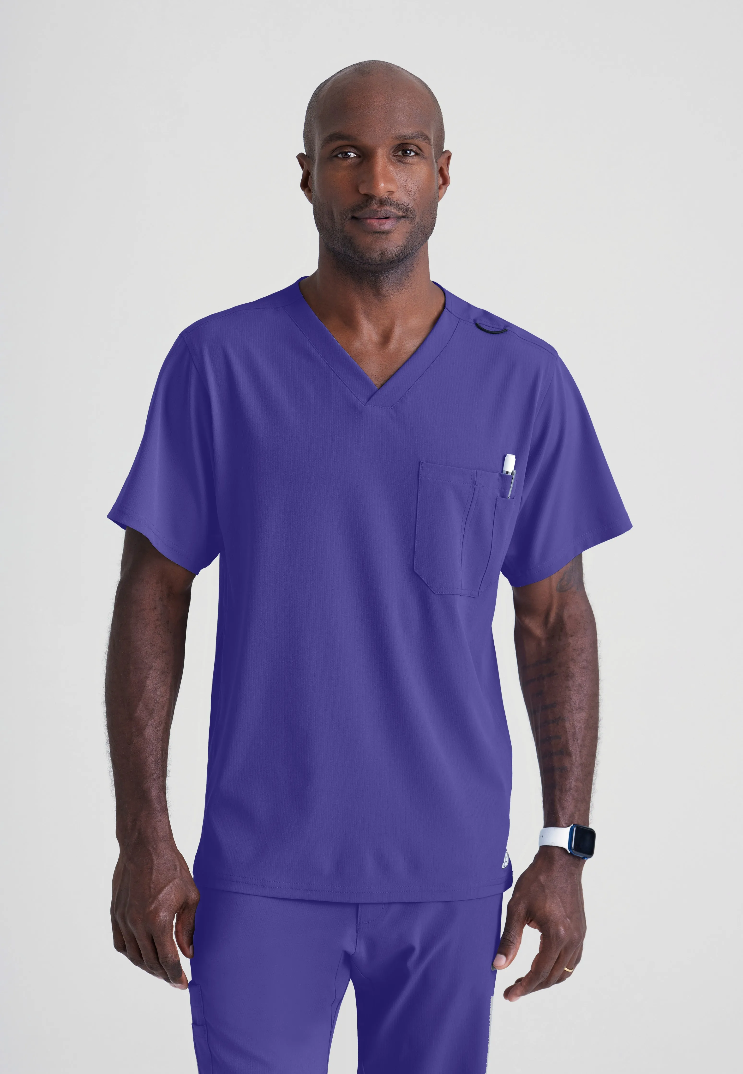 Structure 1-Pocket V-Neck Scrub Top