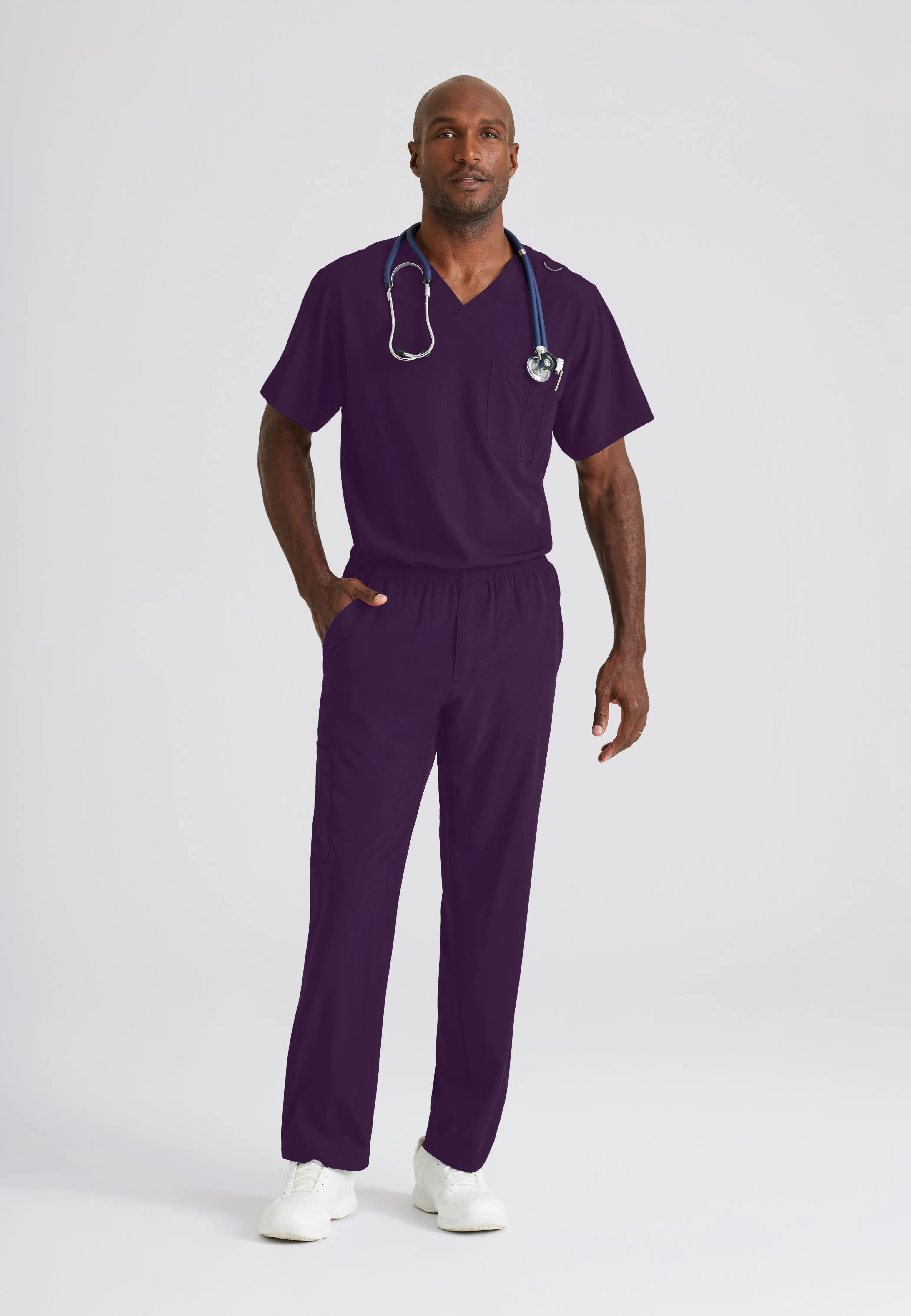Structure 1-Pocket V-Neck Scrub Top