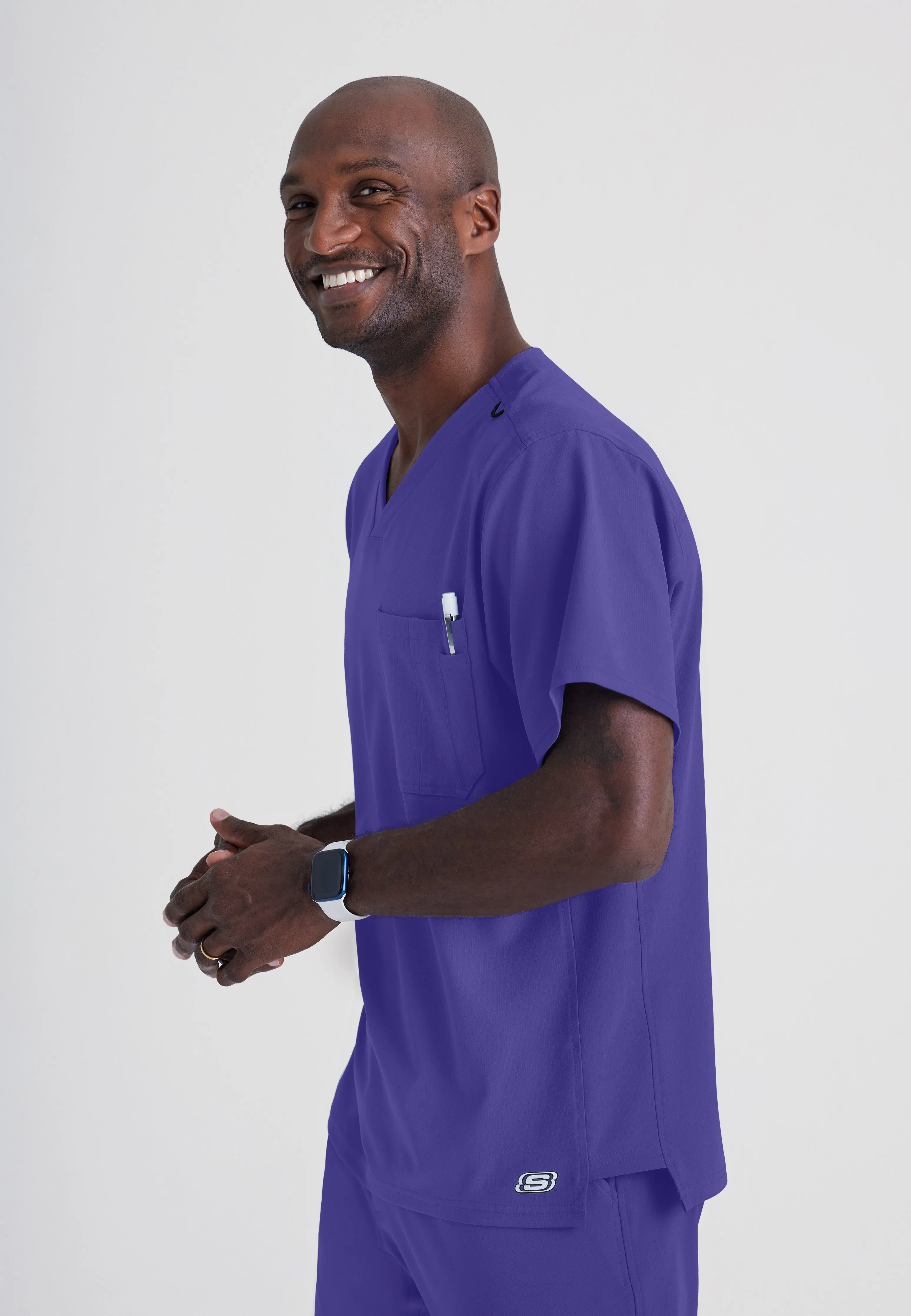Structure 1-Pocket V-Neck Scrub Top