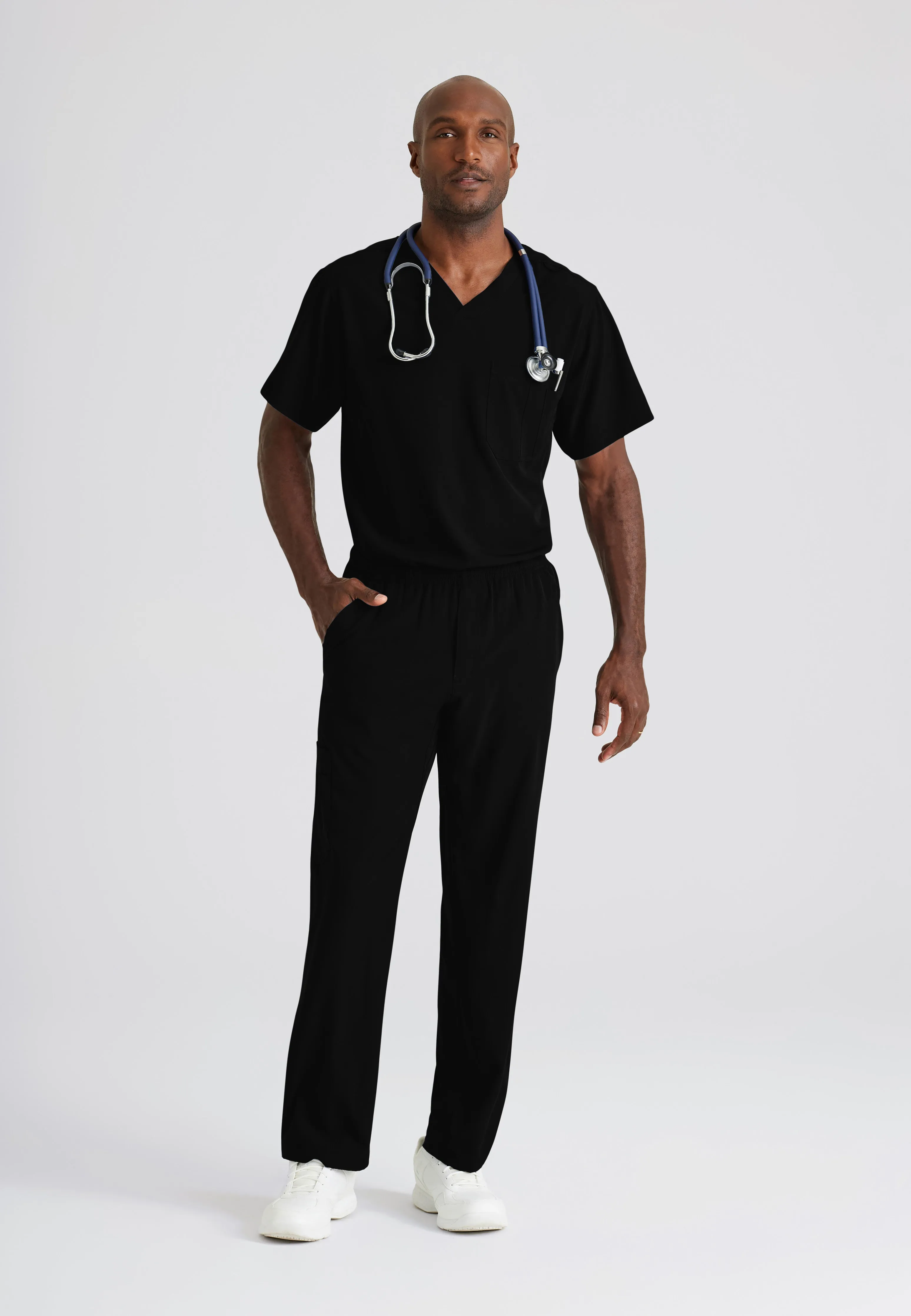 Structure 1-Pocket V-Neck Scrub Top