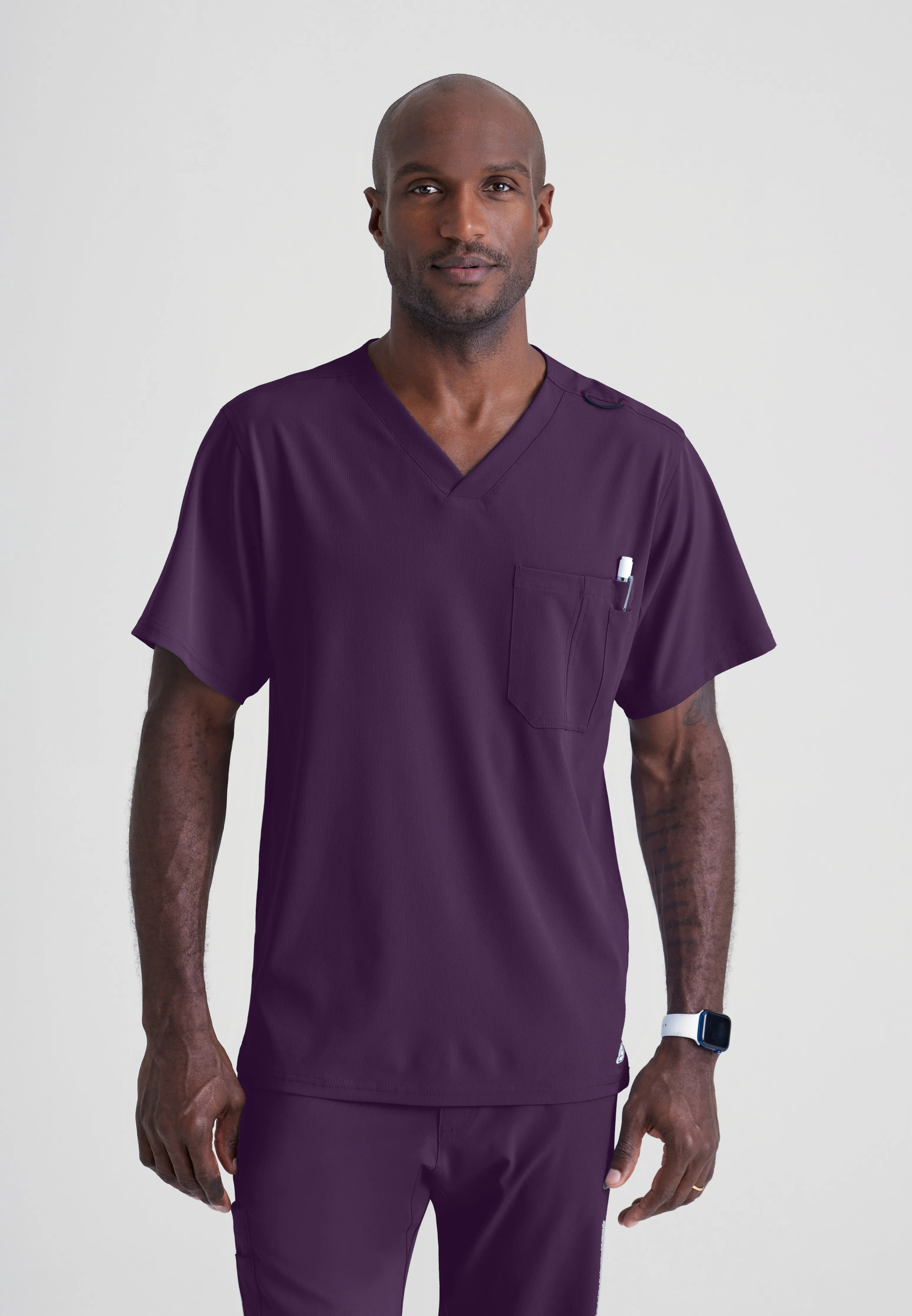 Structure 1-Pocket V-Neck Scrub Top