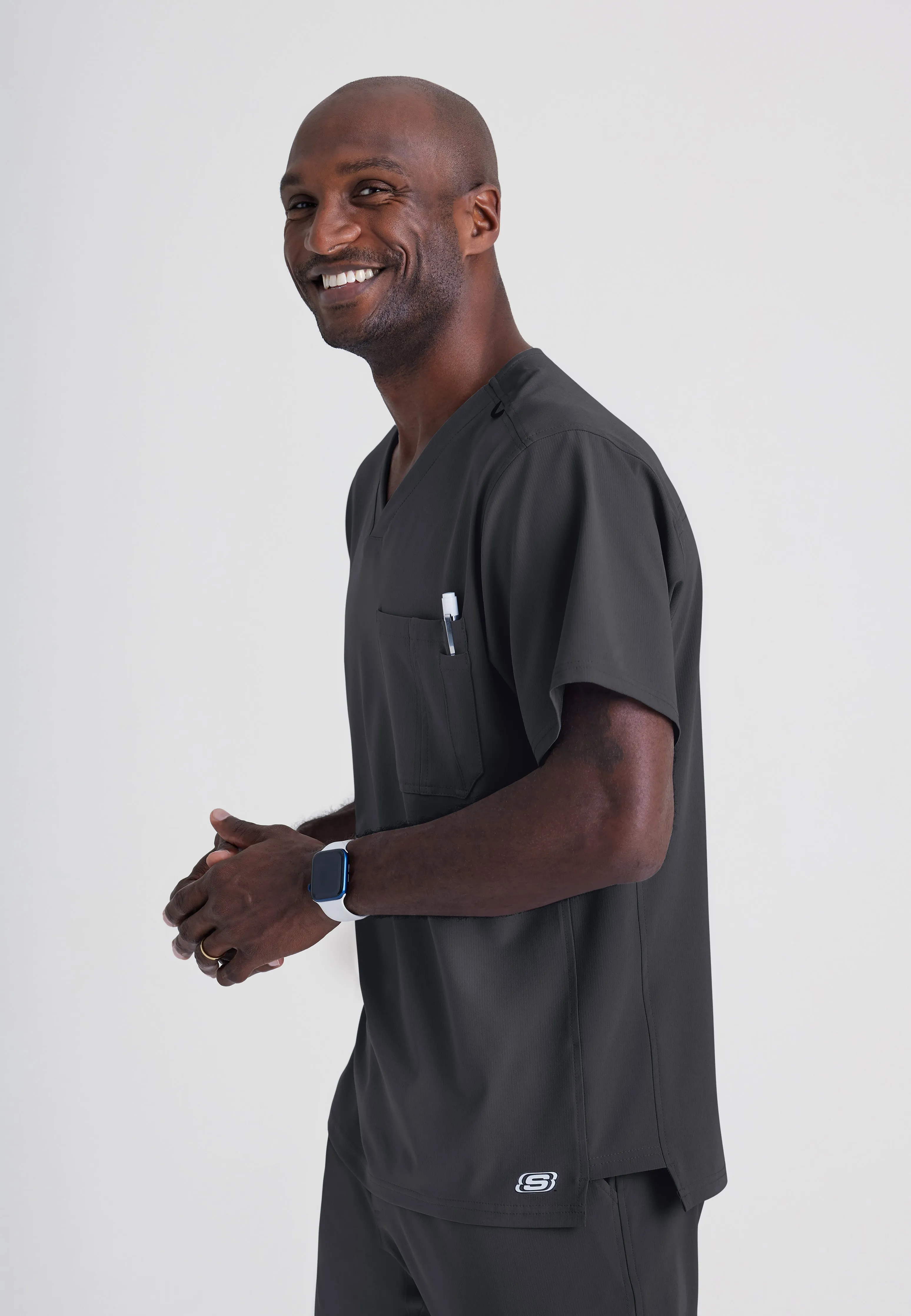Structure 1-Pocket V-Neck Scrub Top