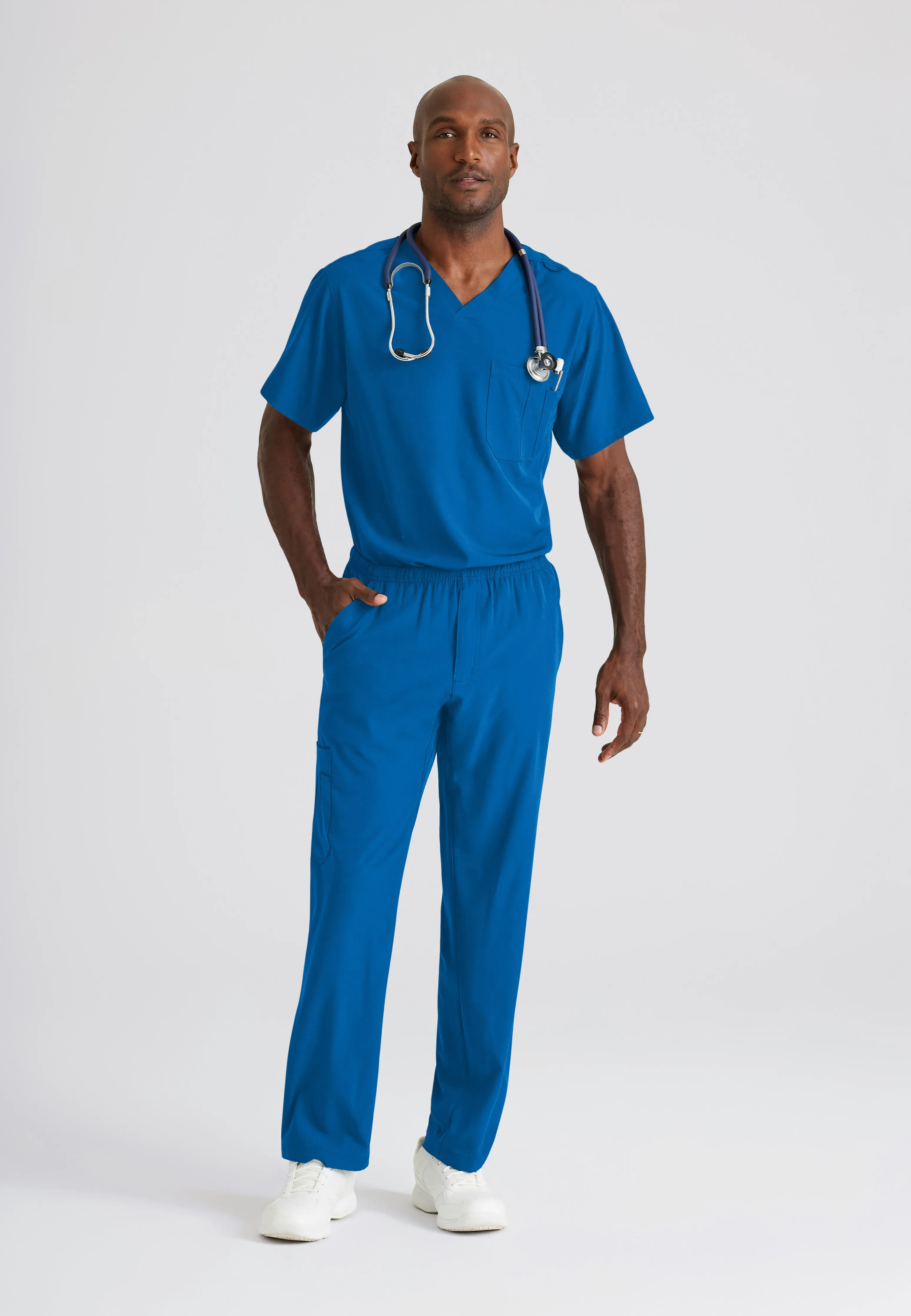 Structure 1-Pocket V-Neck Scrub Top