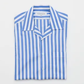 Summer Stripe Short Sleeve Cotton Shirt