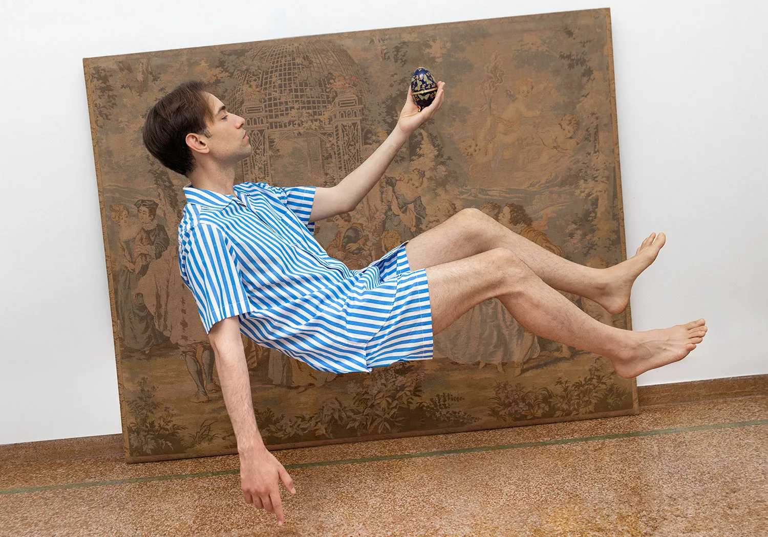 Summer Stripe Short Sleeve Cotton Shirt
