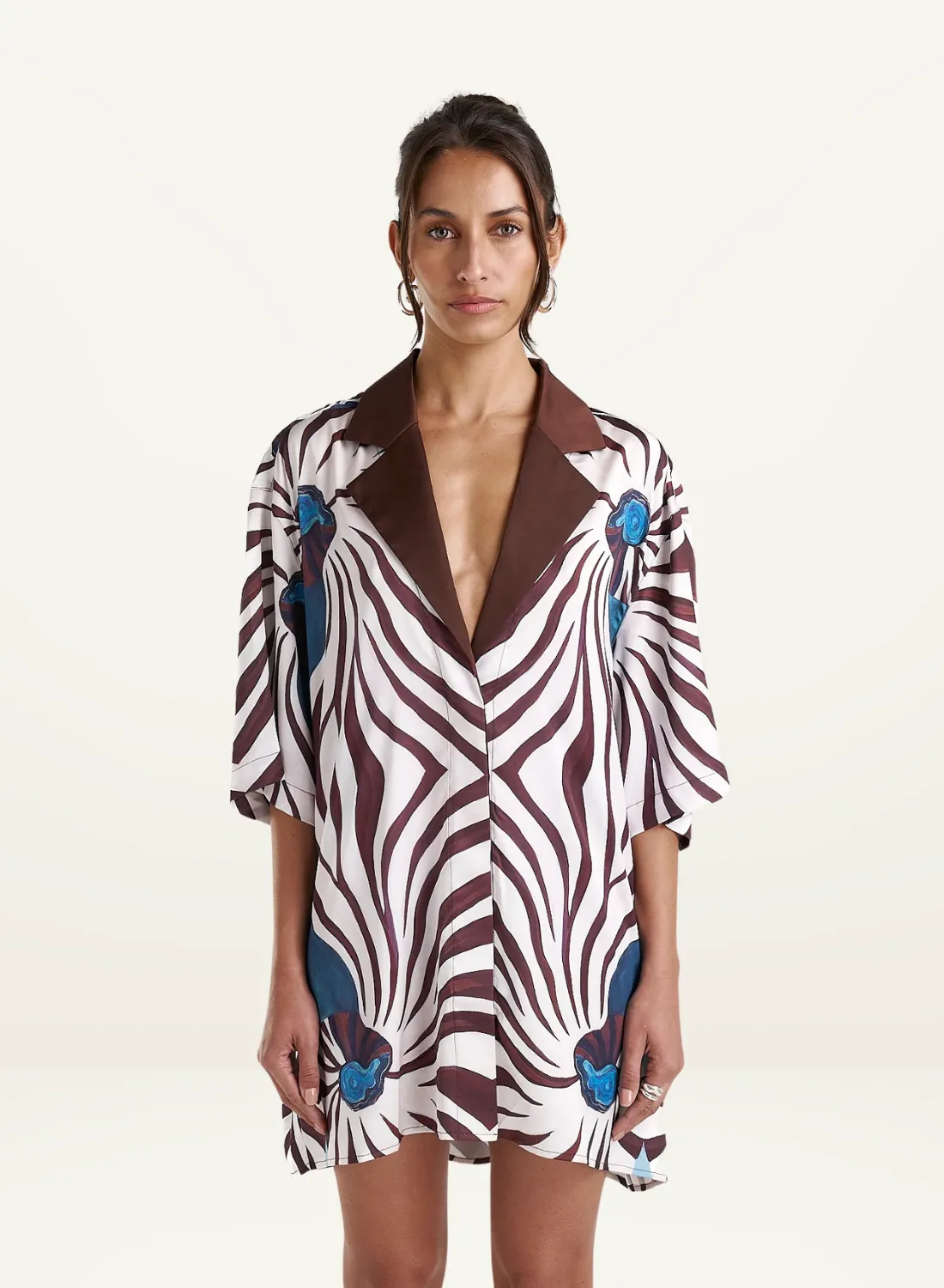 Summi Summi Luka Shirt Dress in Nautilus