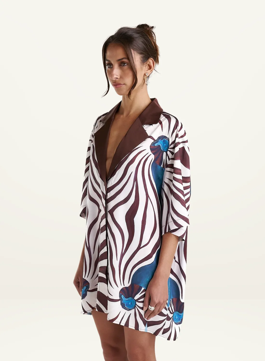 Summi Summi Luka Shirt Dress in Nautilus