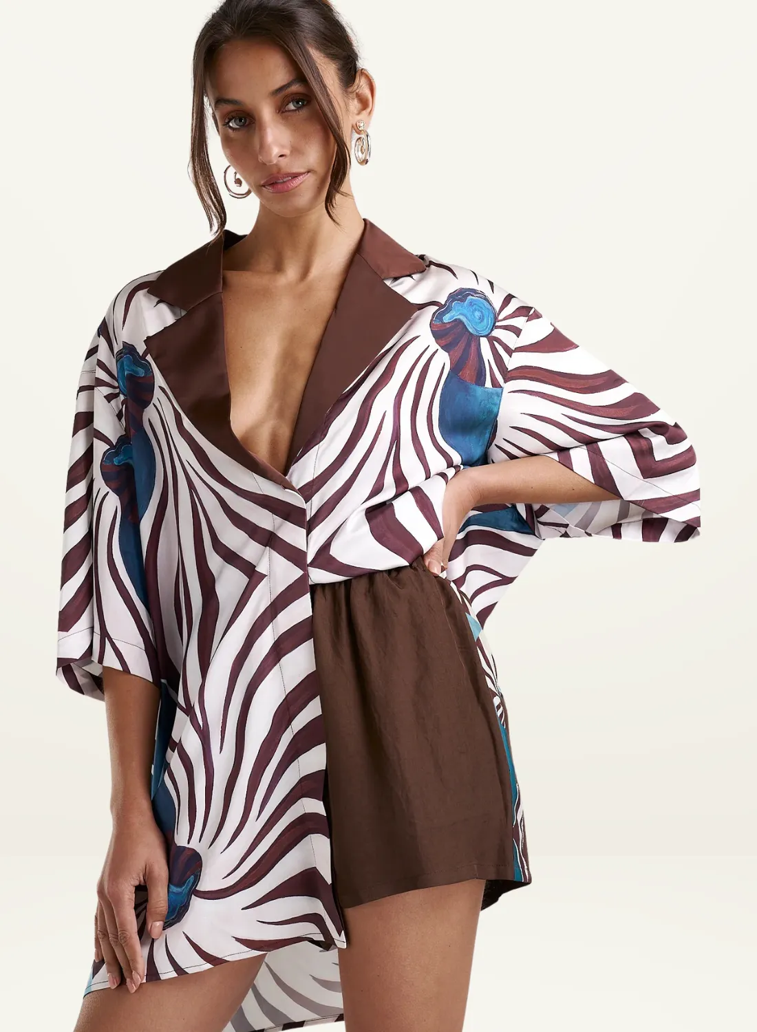 Summi Summi Luka Shirt Dress in Nautilus
