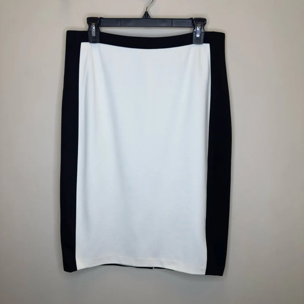 Talbots Black & White Pencil Skirt - Size 8