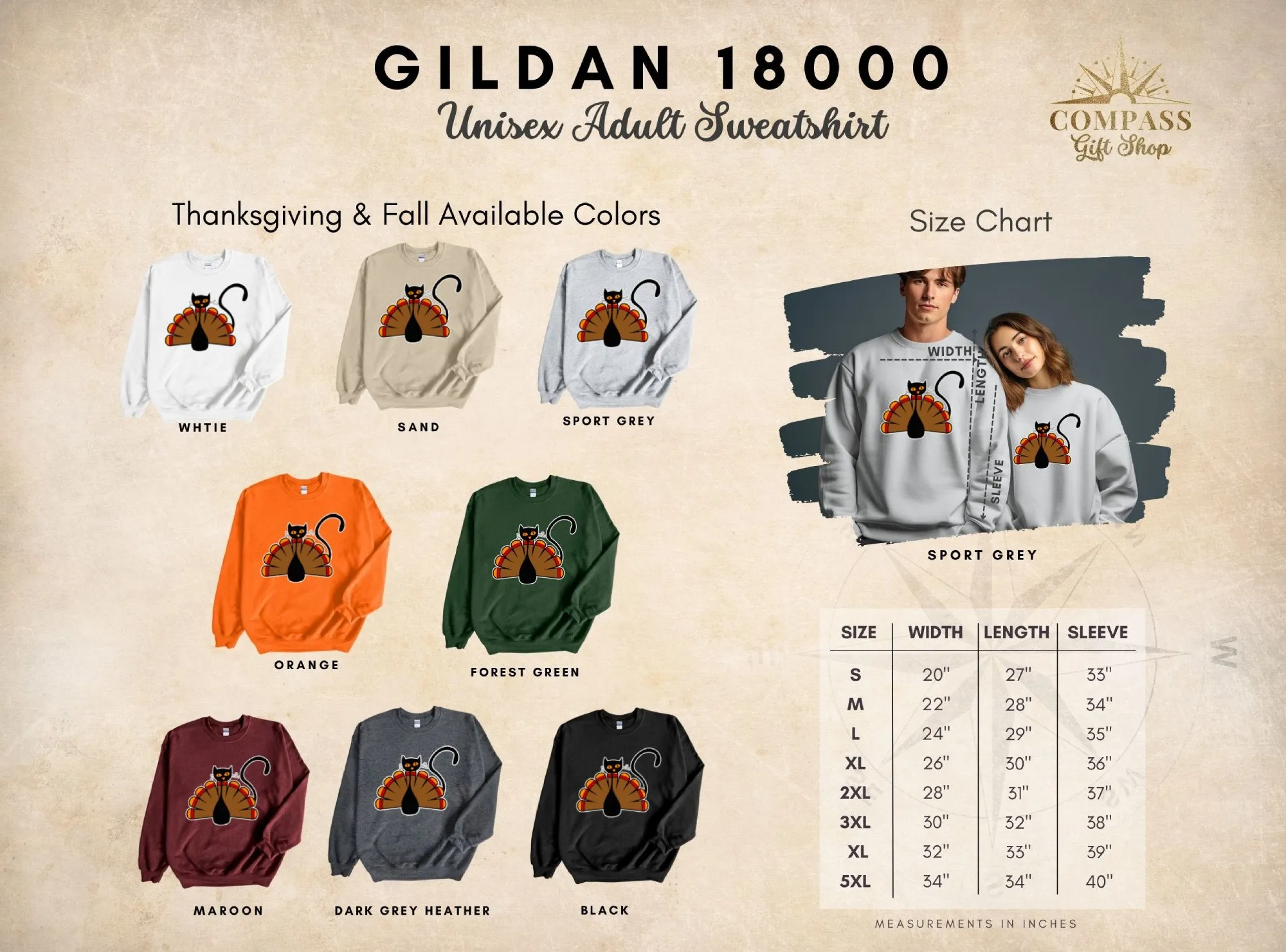 Thanksgiving Cat Turkey Shirt, Tank, Sweatshirt & Matching Family Shirts. Perfect for a Fall or Thanksgiving Gift