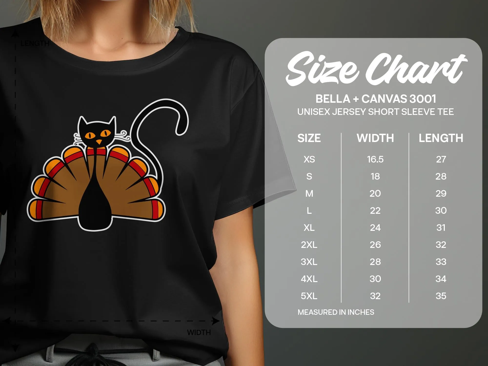 Thanksgiving Cat Turkey Shirt, Tank, Sweatshirt & Matching Family Shirts. Perfect for a Fall or Thanksgiving Gift