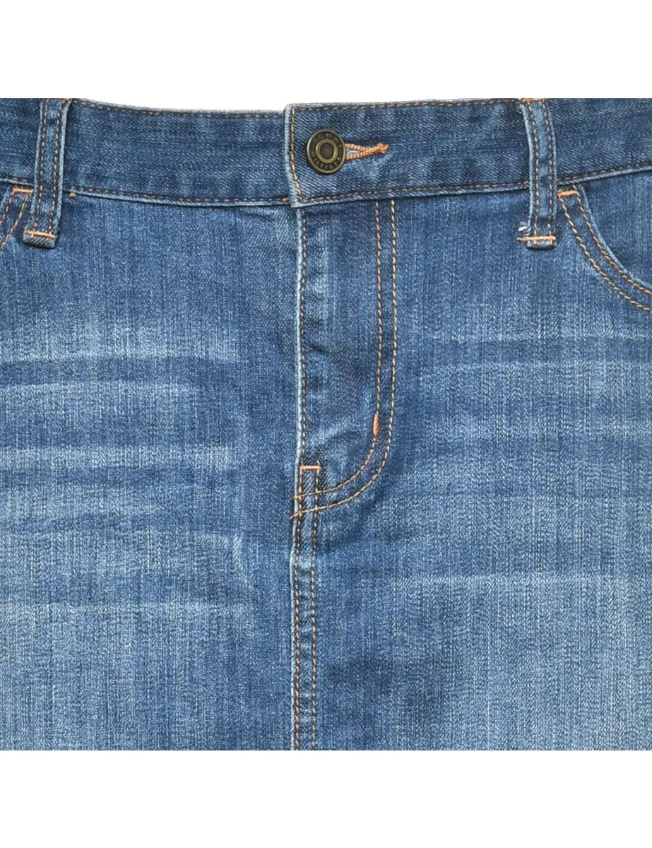 Tommy Hilfiger 1990s Denim Skirt - L