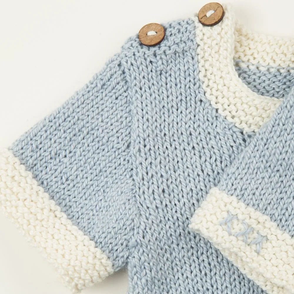 Tunic Dress and Headband Baby Knitting Kit