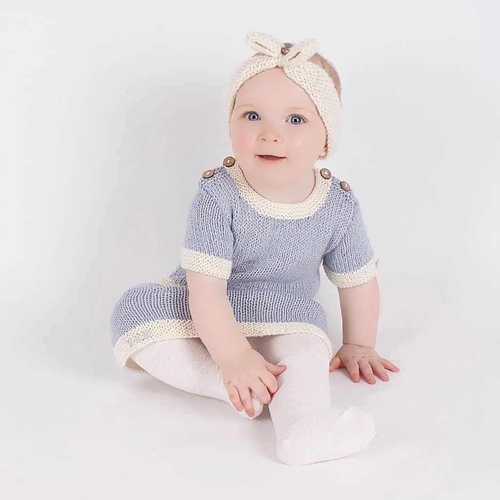 Tunic Dress and Headband Baby Knitting Kit