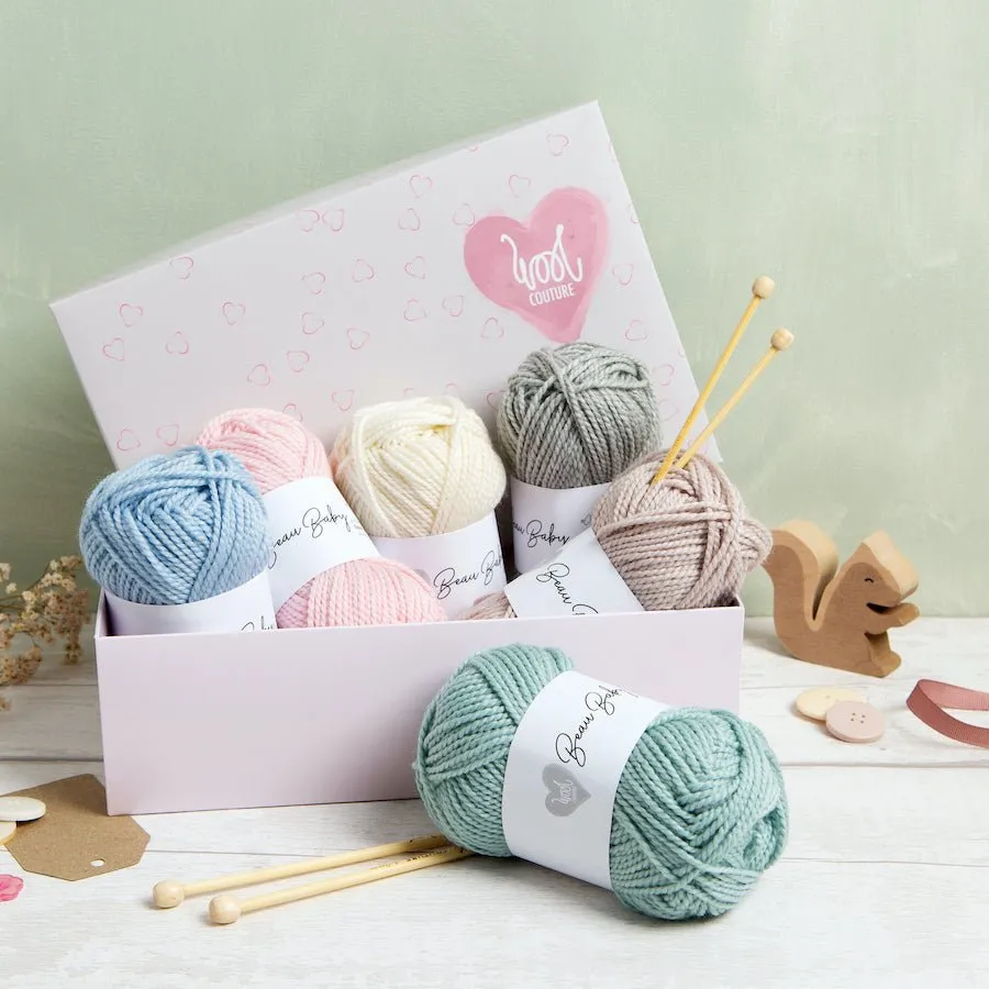 Tunic Dress and Headband Baby Knitting Kit