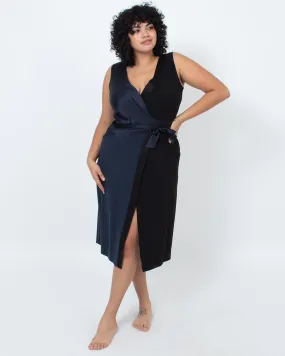 Two-toned Wrap Dress