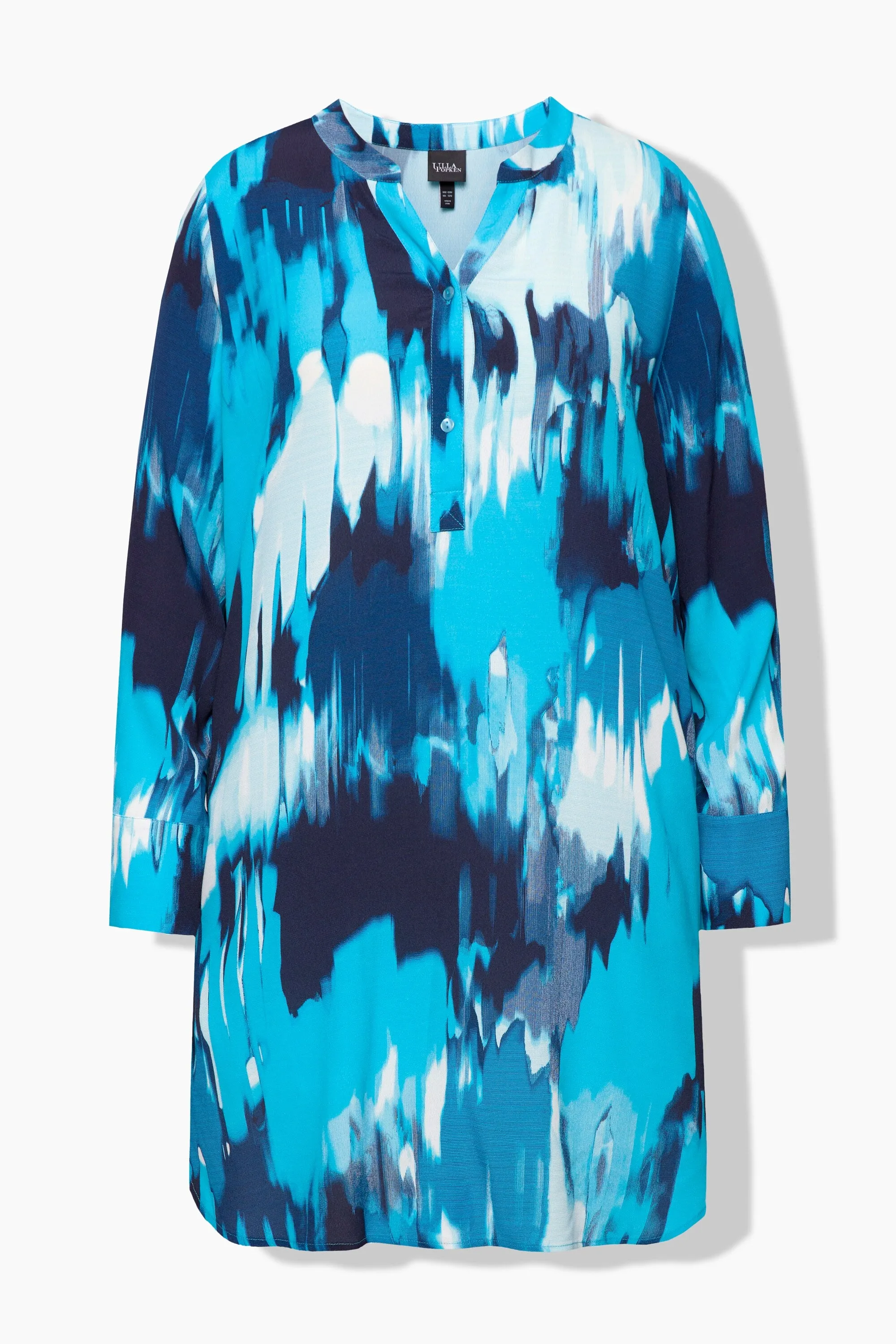 Ulla Popken Longline Tunic in Blue