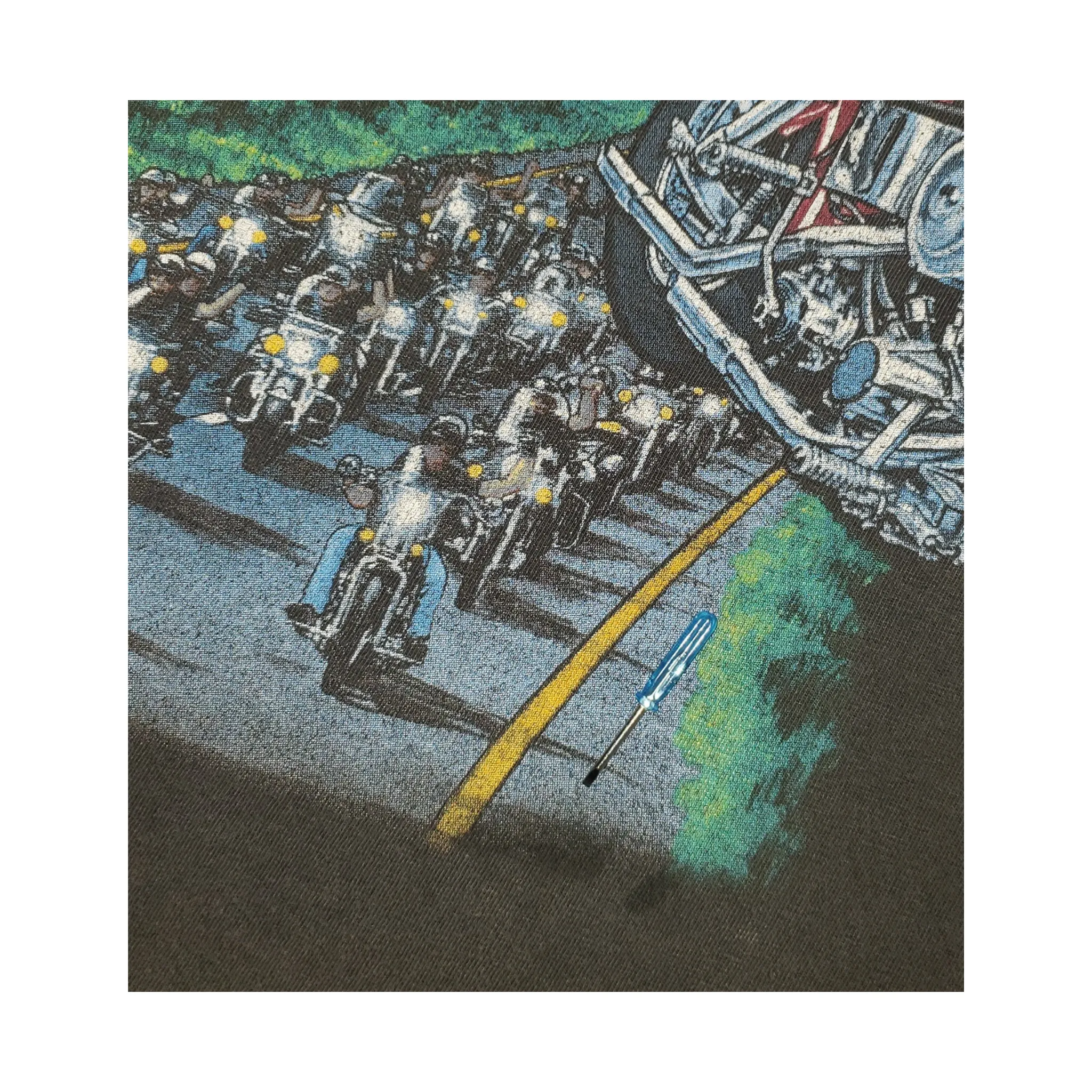 Vintage Easyriders Motorcycle Never Forget Veterans 1995 T-Shirt Lg